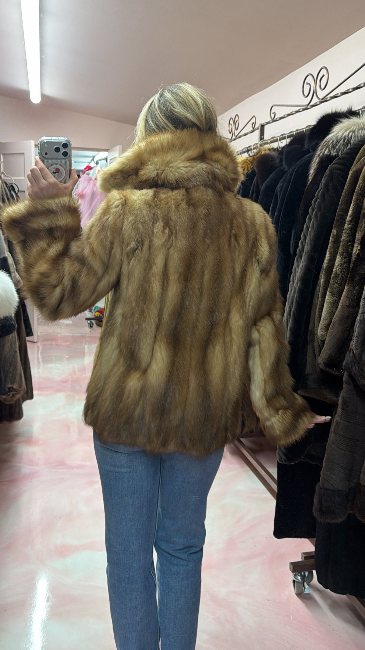 Stone Marten Fur Jacket