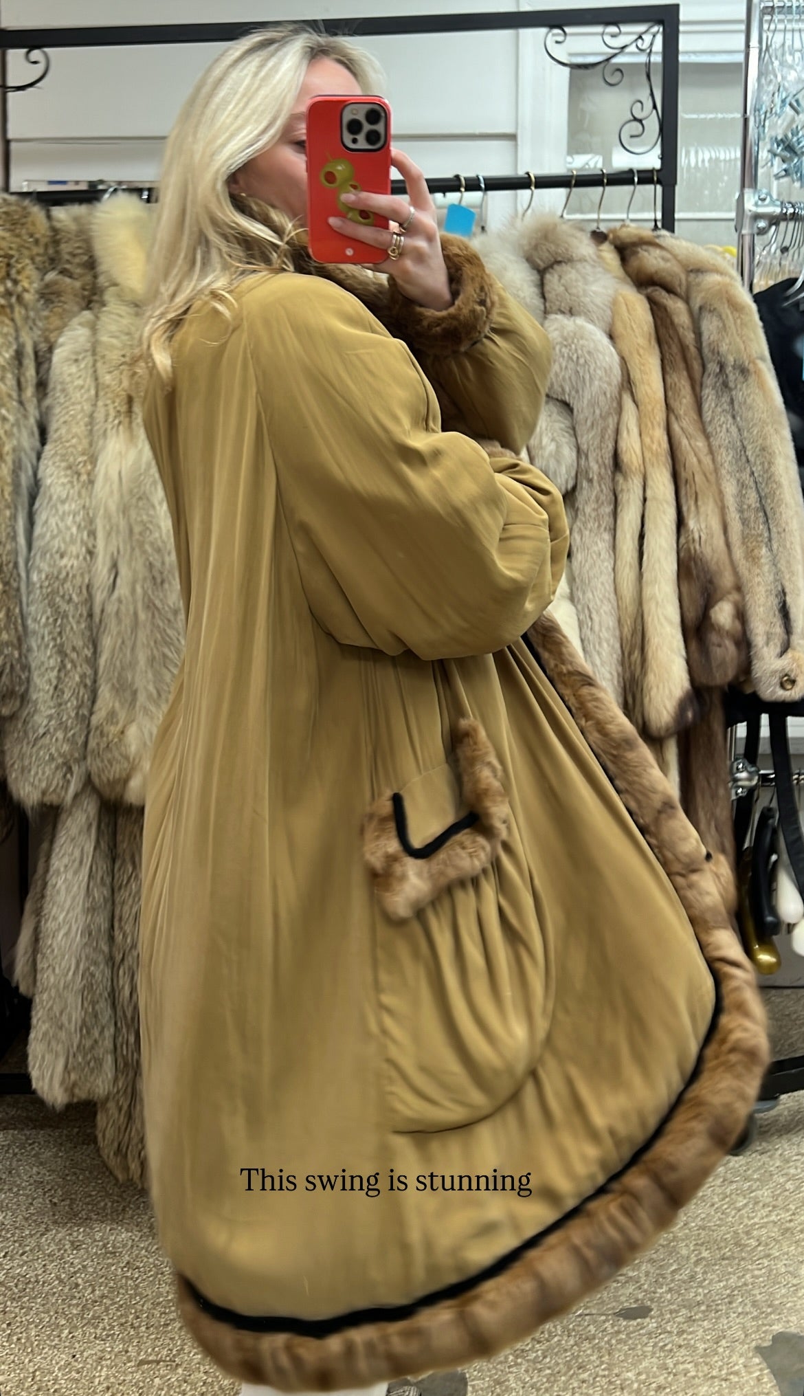 Fendi Sable Swing Coat