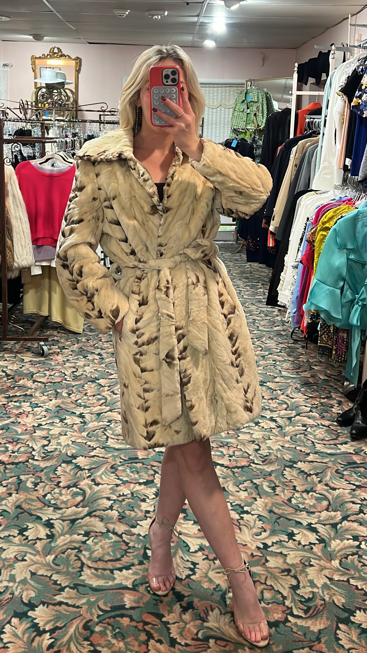 Two-Tone Sheared Mink Jacket