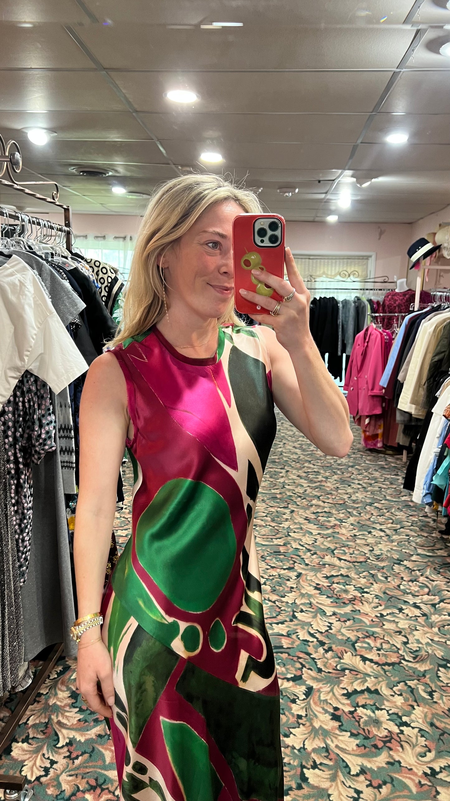 Ulla Johnson Gaea Palingenesis Runway Opening Look Silk Dress