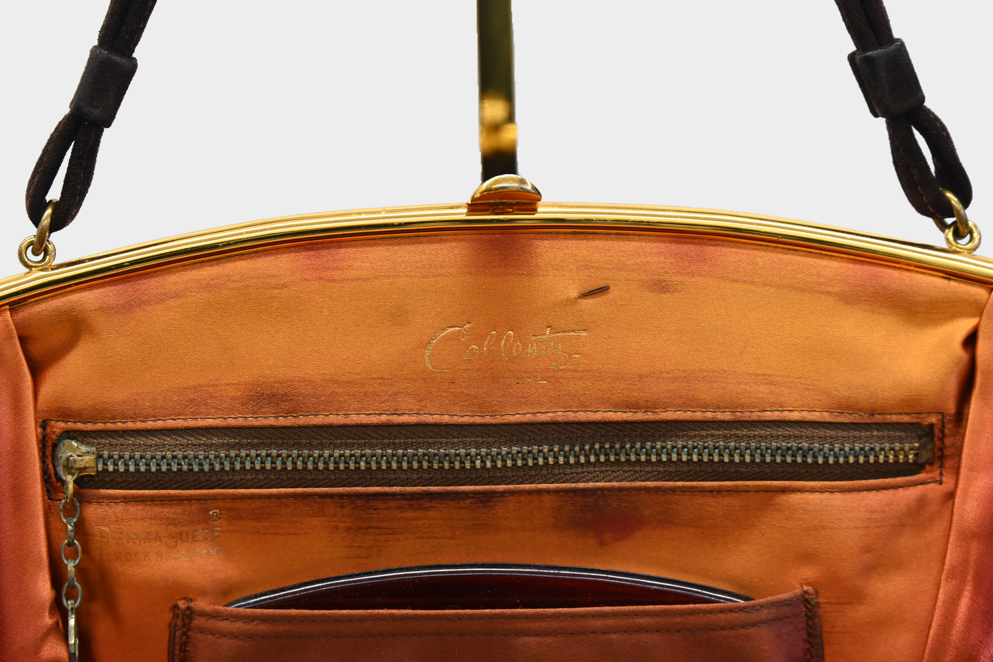 Brown Suede Shoulder Bag Vintage