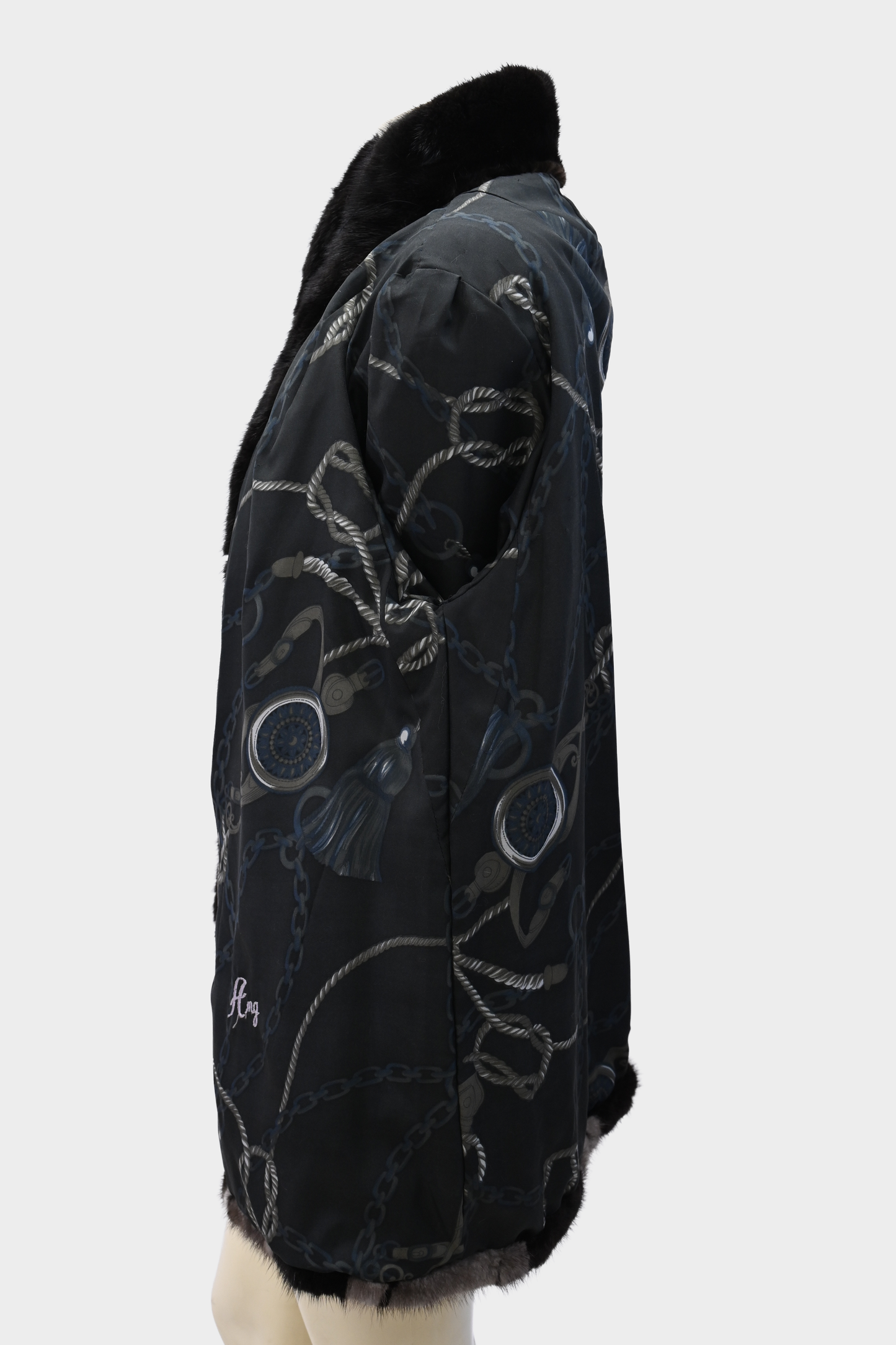 Maple Furriers Two-Tone Mink Jacket