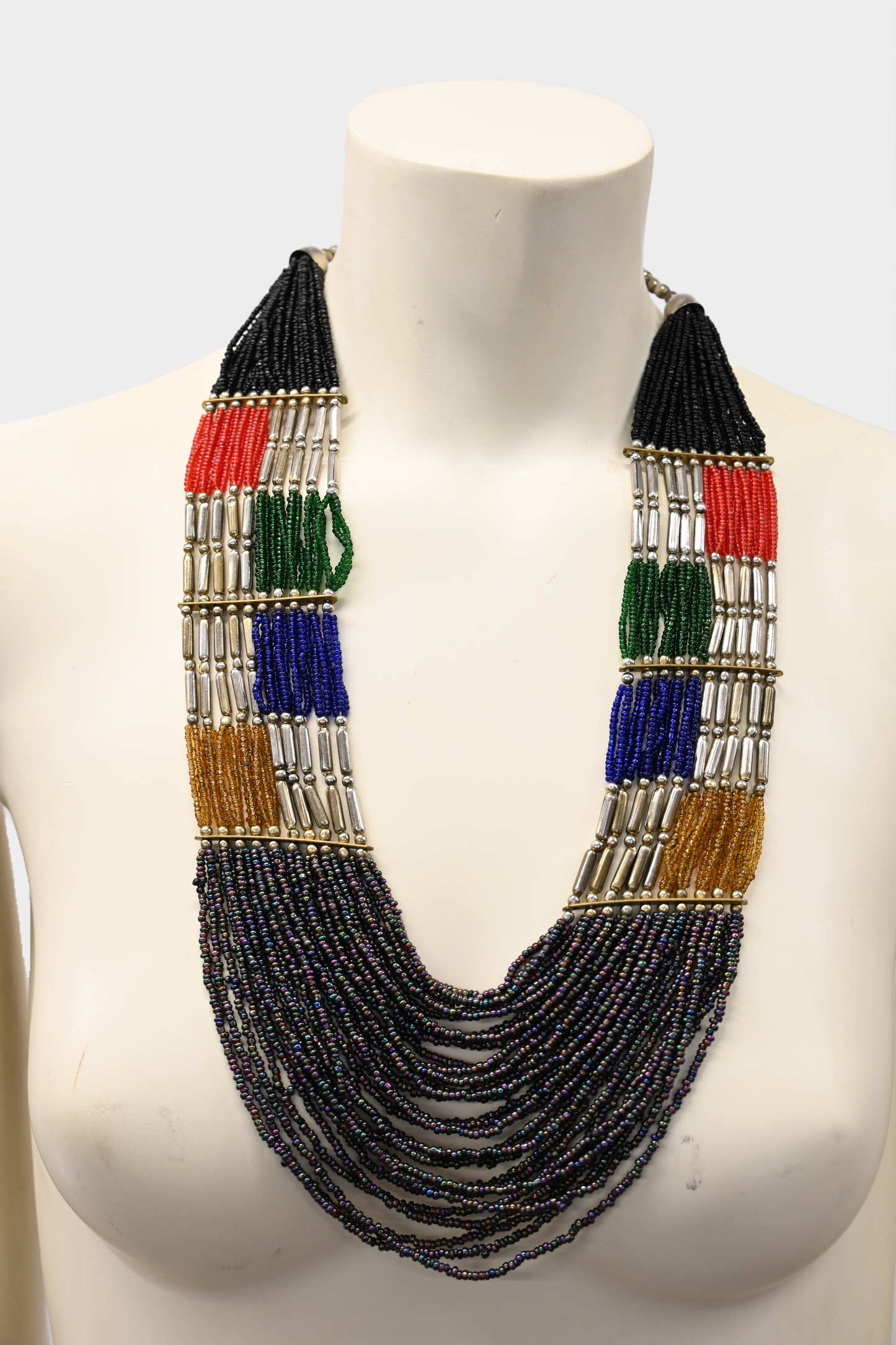 Vintage Multi-Strand Beaded Necklace