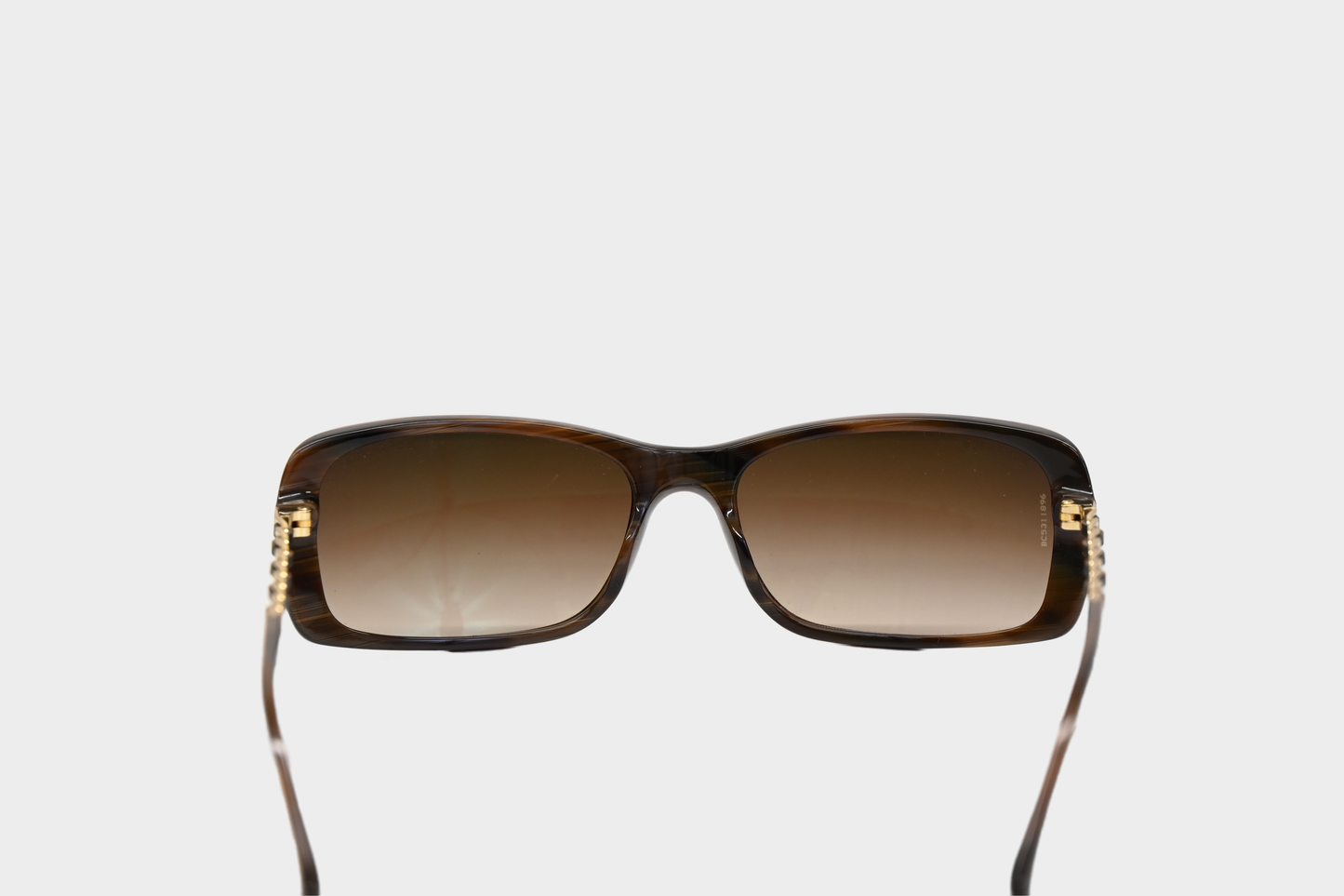 Chanel Brown Chain-Link Sunglasses