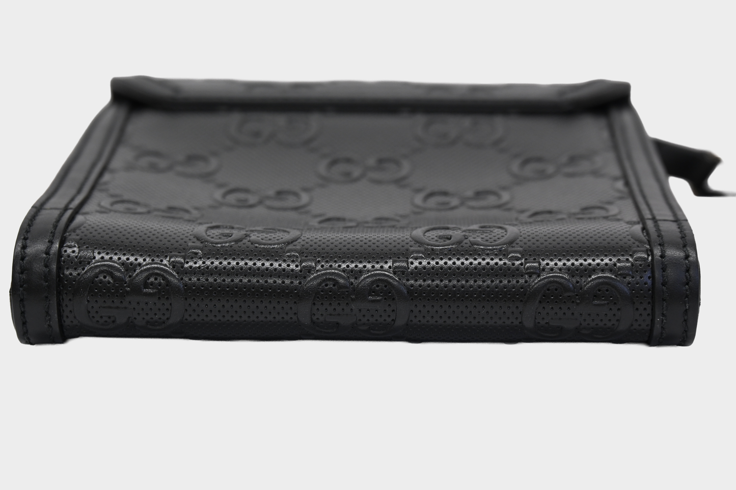 Gucci GG Embossed Perforated Leather Crossbody