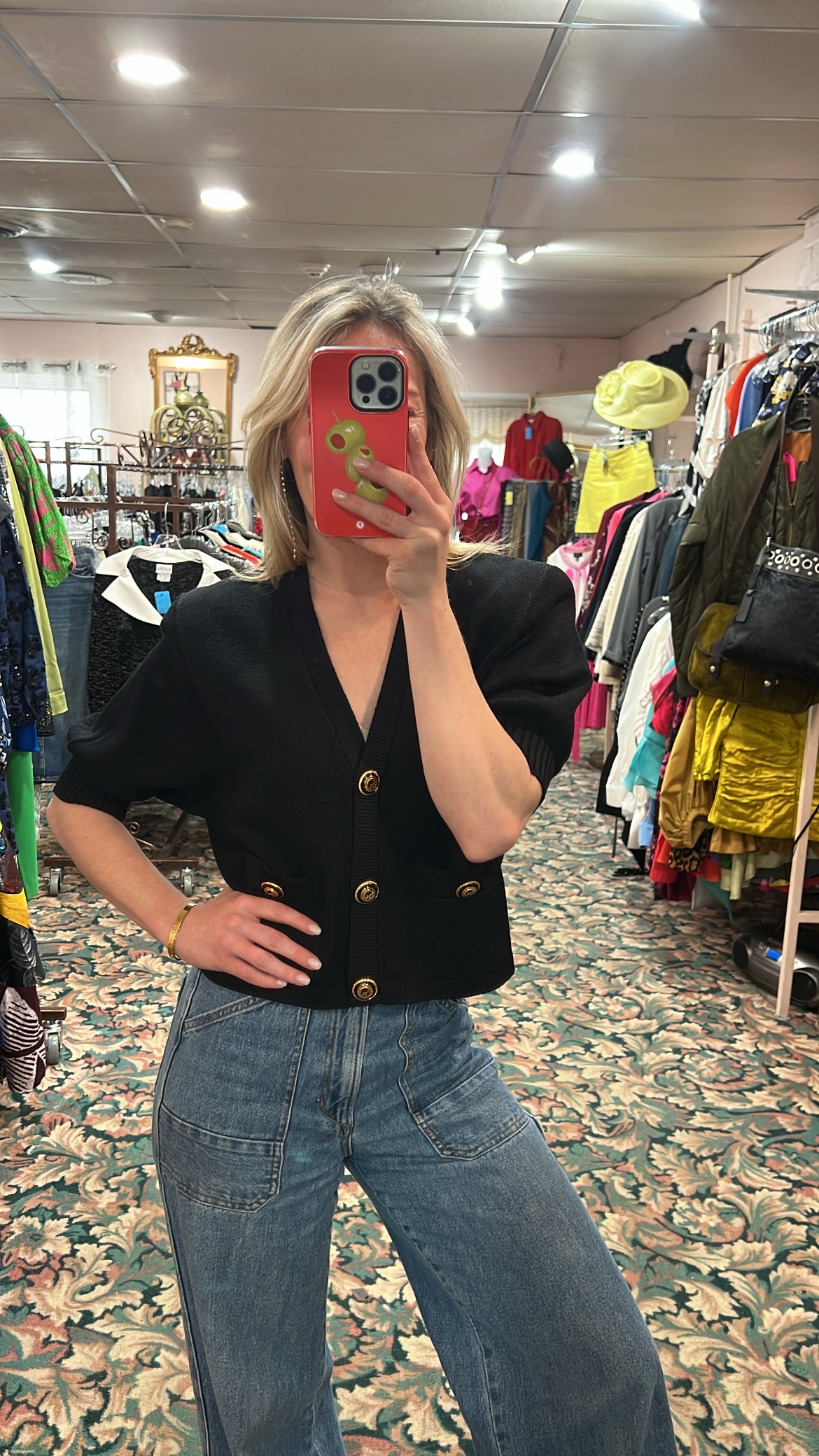 St. John Santana Knit Cropped Jacket