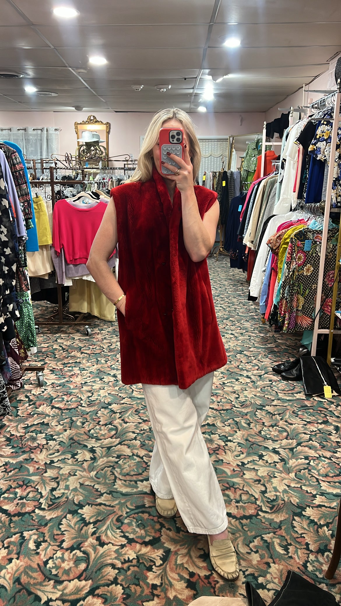 Sheared Beaver Fur Vest