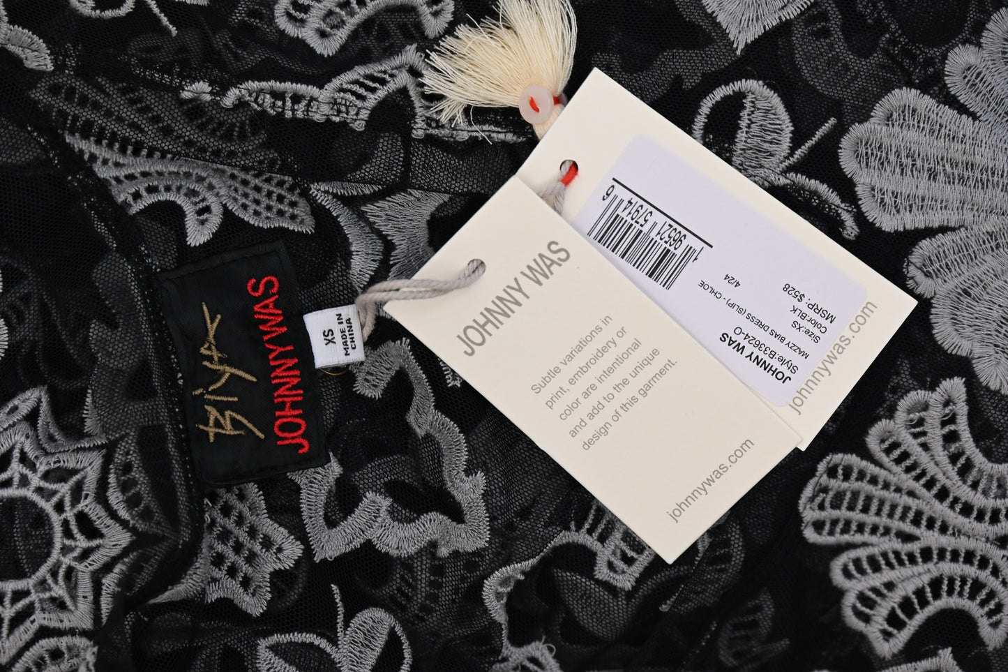 Johnny Was Mazzy Bias Slip Dress, NWT $528