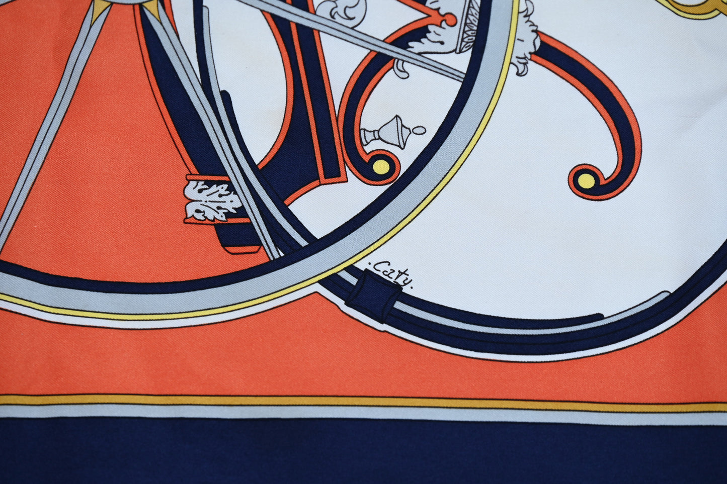 Hermès Washington's Carriage Silk Carré Scarf 90x90CM
