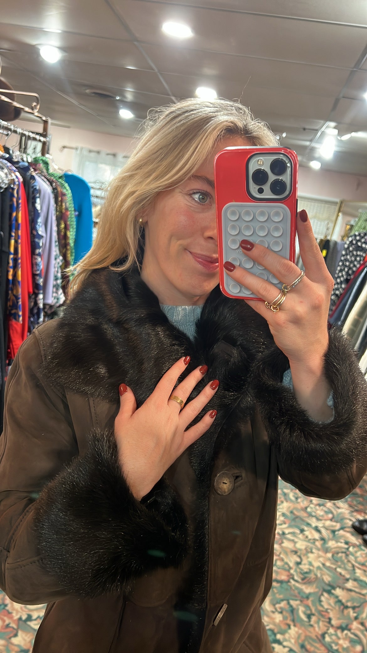 Kidskin Leather Fur Jacket