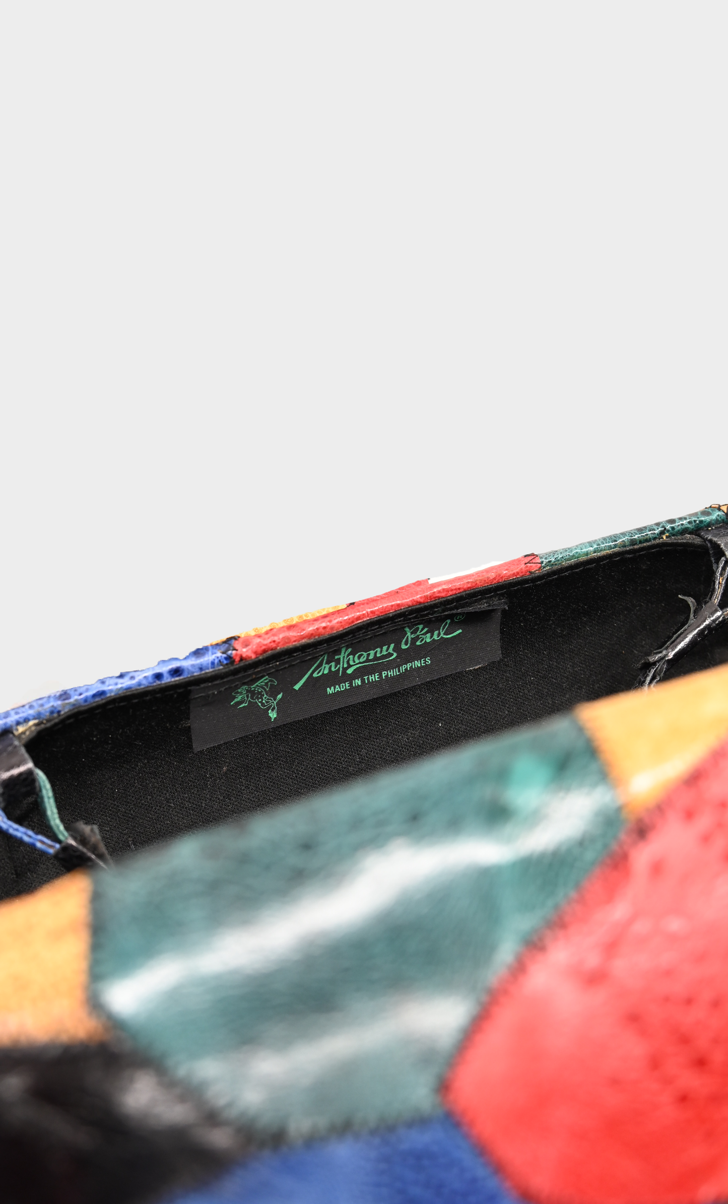 Vintage Exotic Patchwork Clutch Crossbody