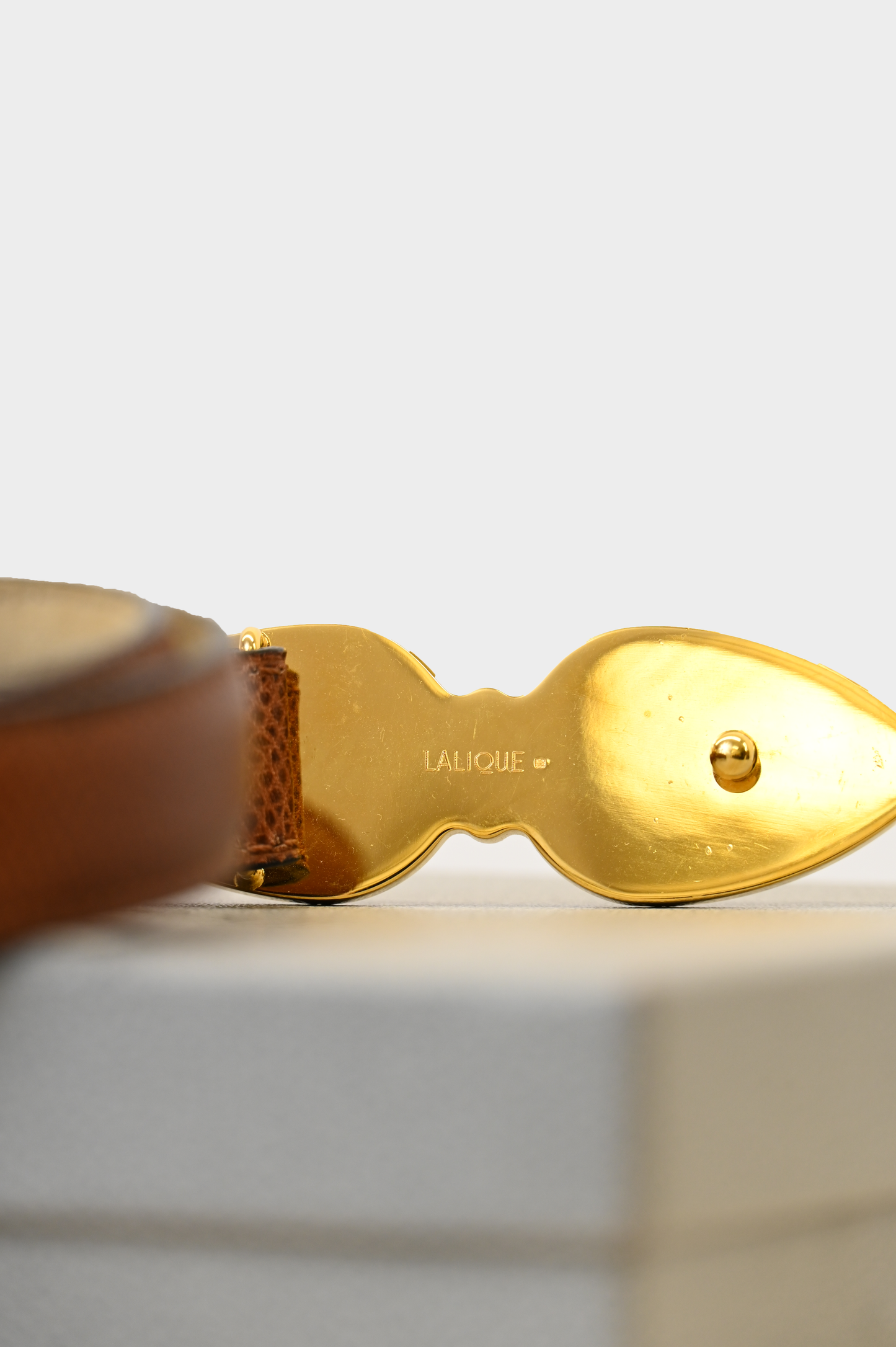 Lalique Tropiques Veau Brown Belt