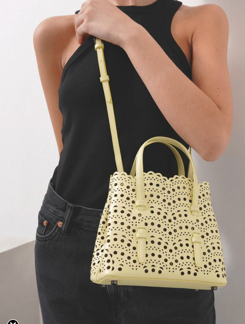 Alaïa Mina 20 Laser Cut Top Handle Bag