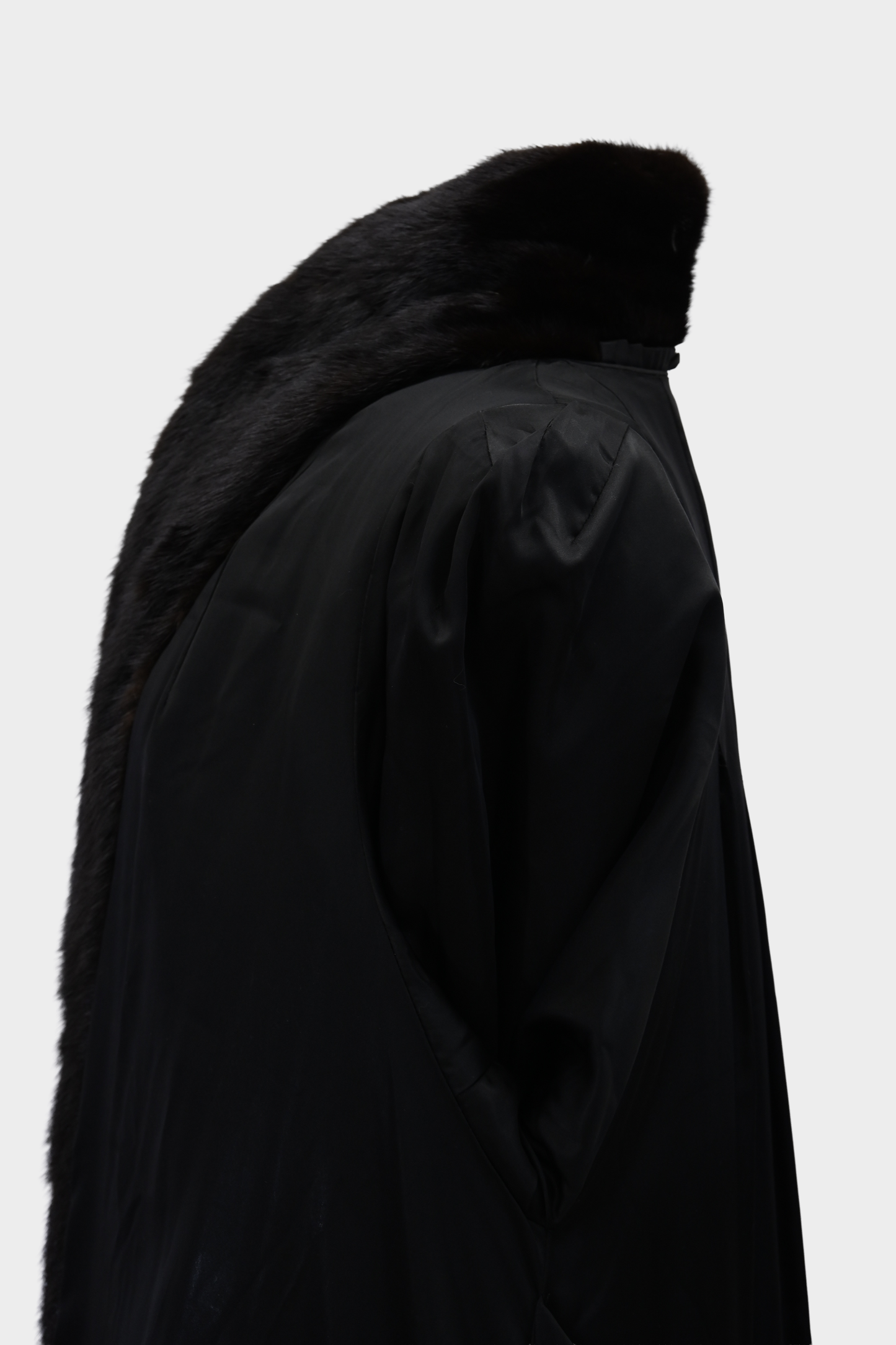Two Tone Mink Fur Coat