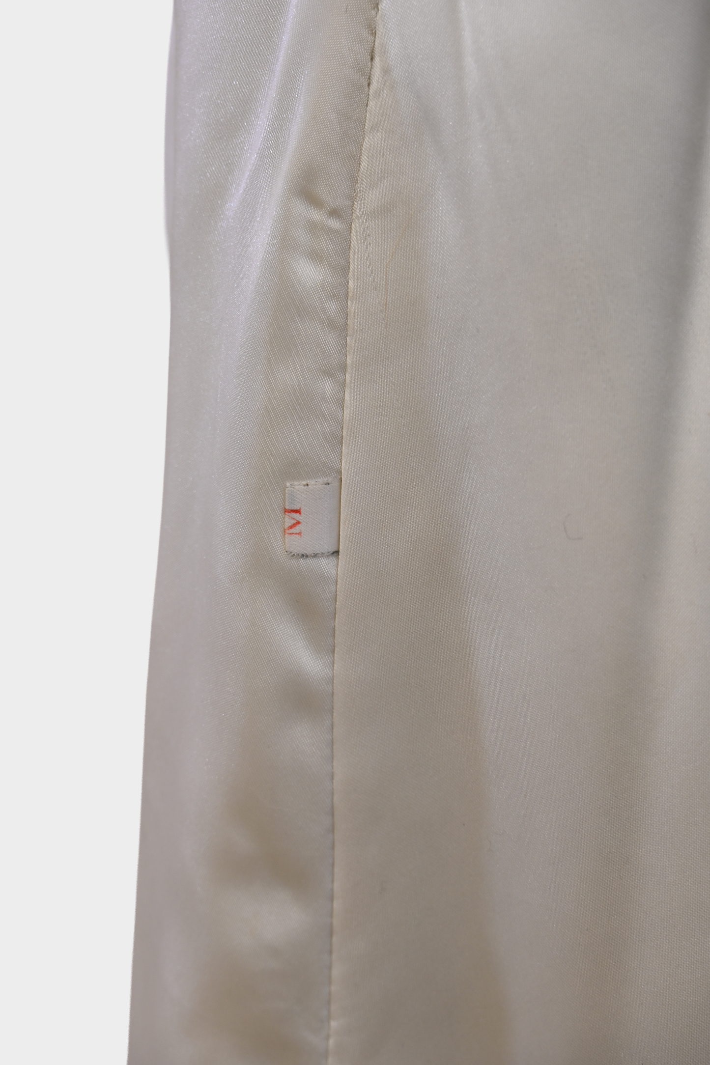 Taupe Leather Coat with Fox Fur Tuxedo Trim