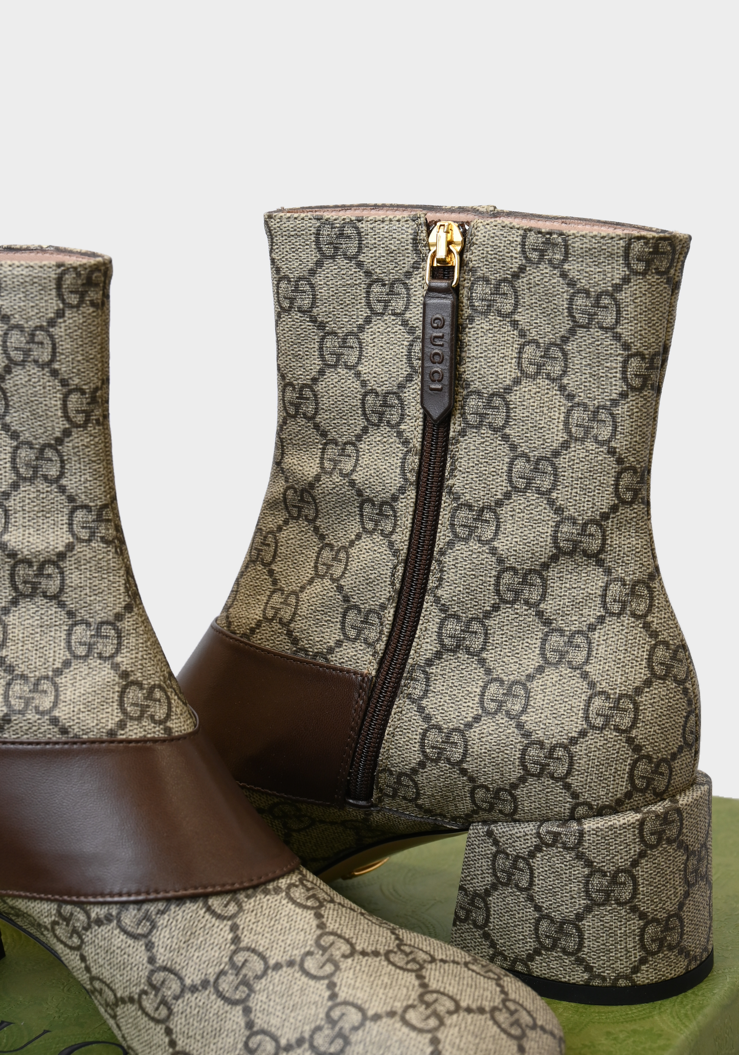 Gucci Blondie GG Supreme Boots