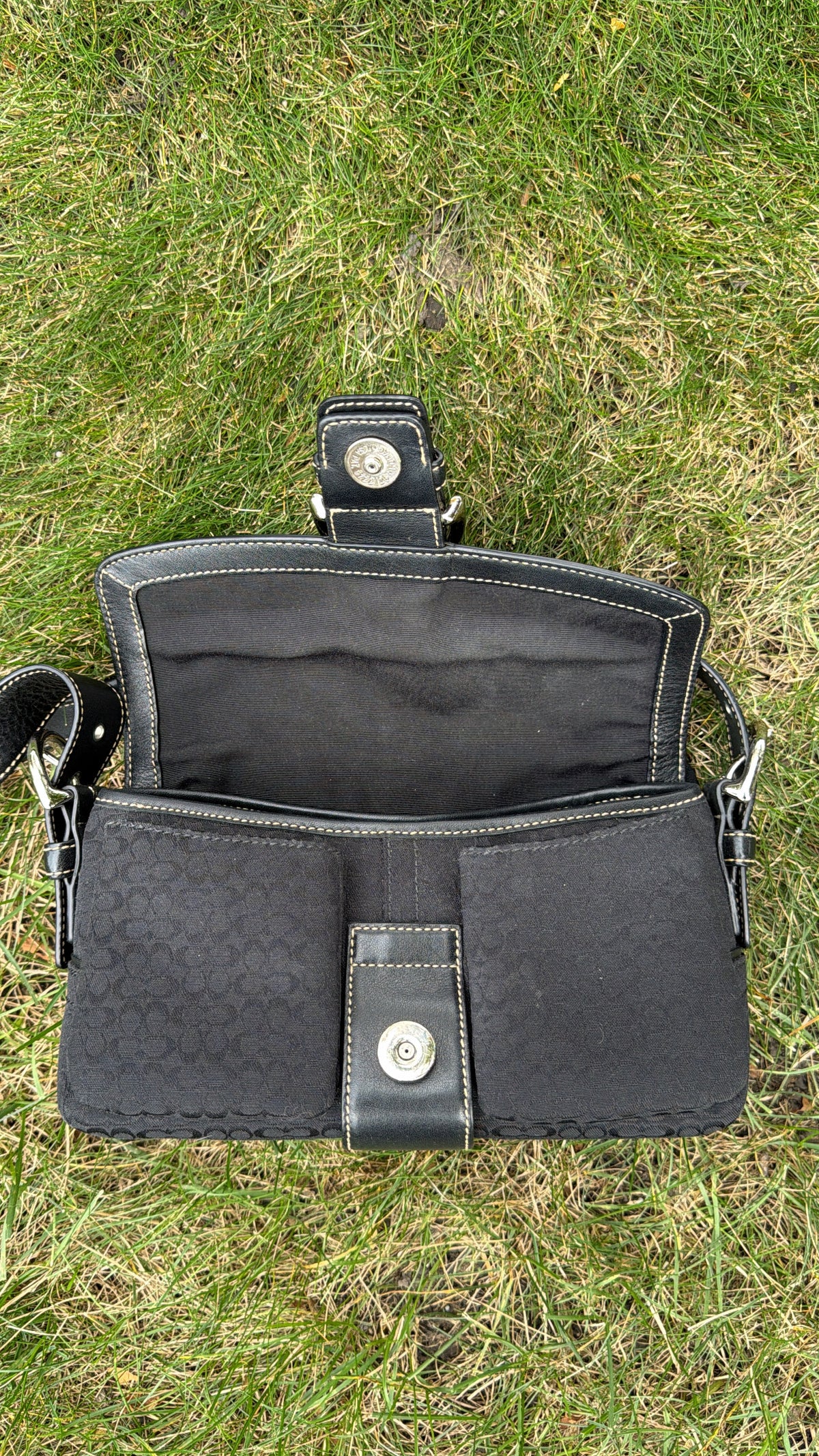 Vintage 2005 Coach Soho Signature C Flap Shoulder Bag
