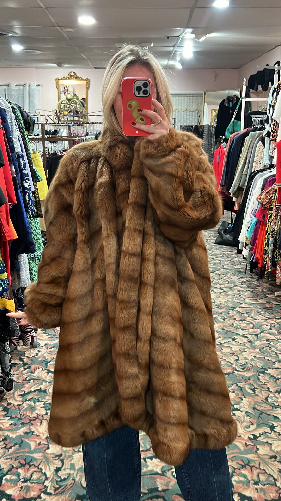 Fendi Sable Swing Coat