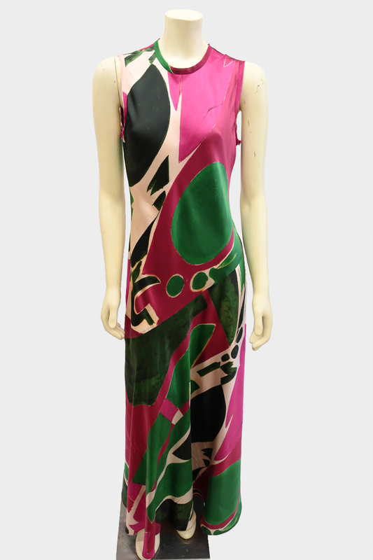 Ulla Johnson Gaea Palingenesis Runway Opening Look Silk Dress