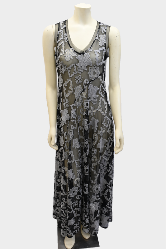 Johnny Was Mazzy Bias Slip Dress, NWT $528