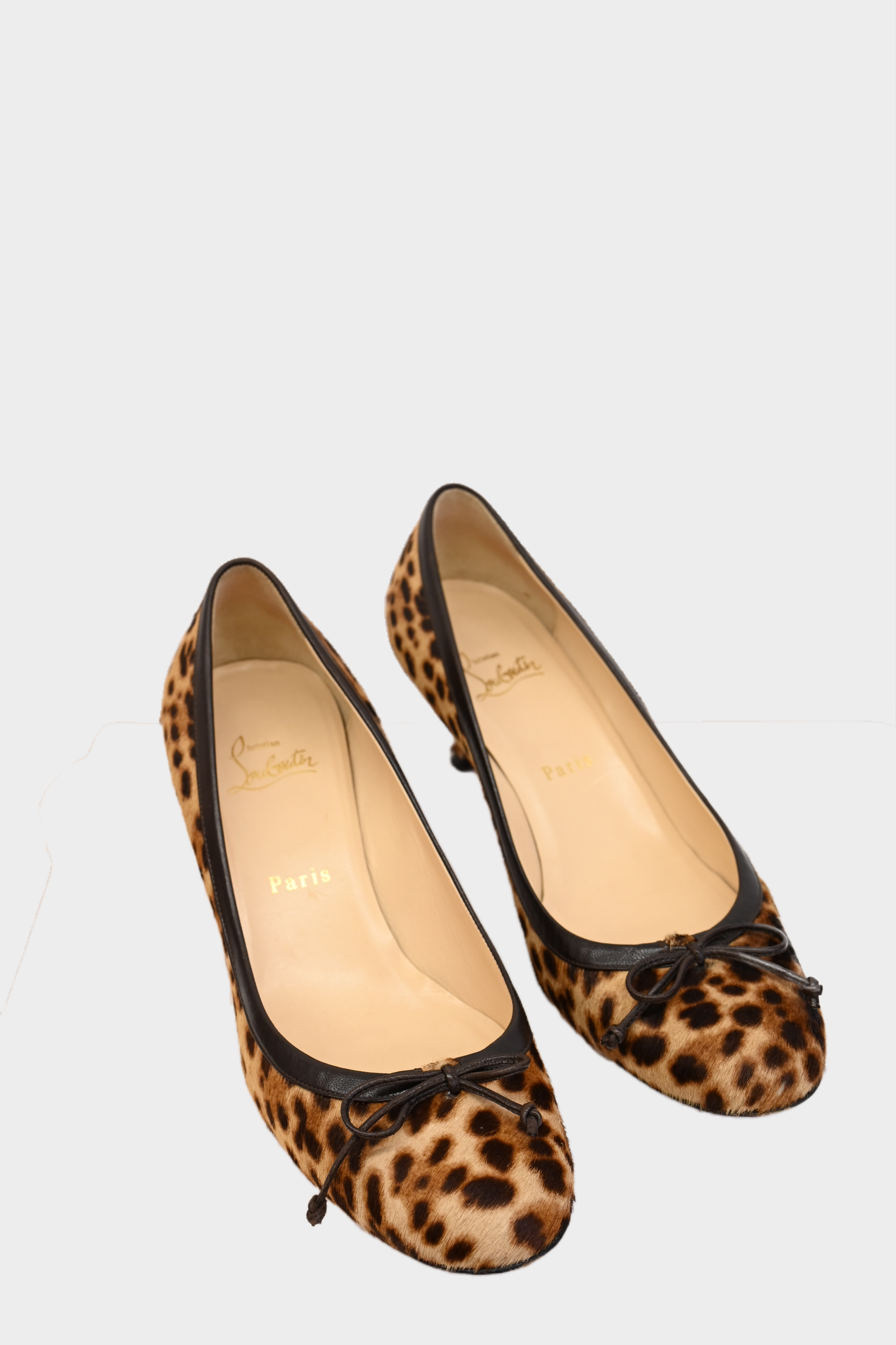 Christian Louboutin Leopard Pony Hair Heels