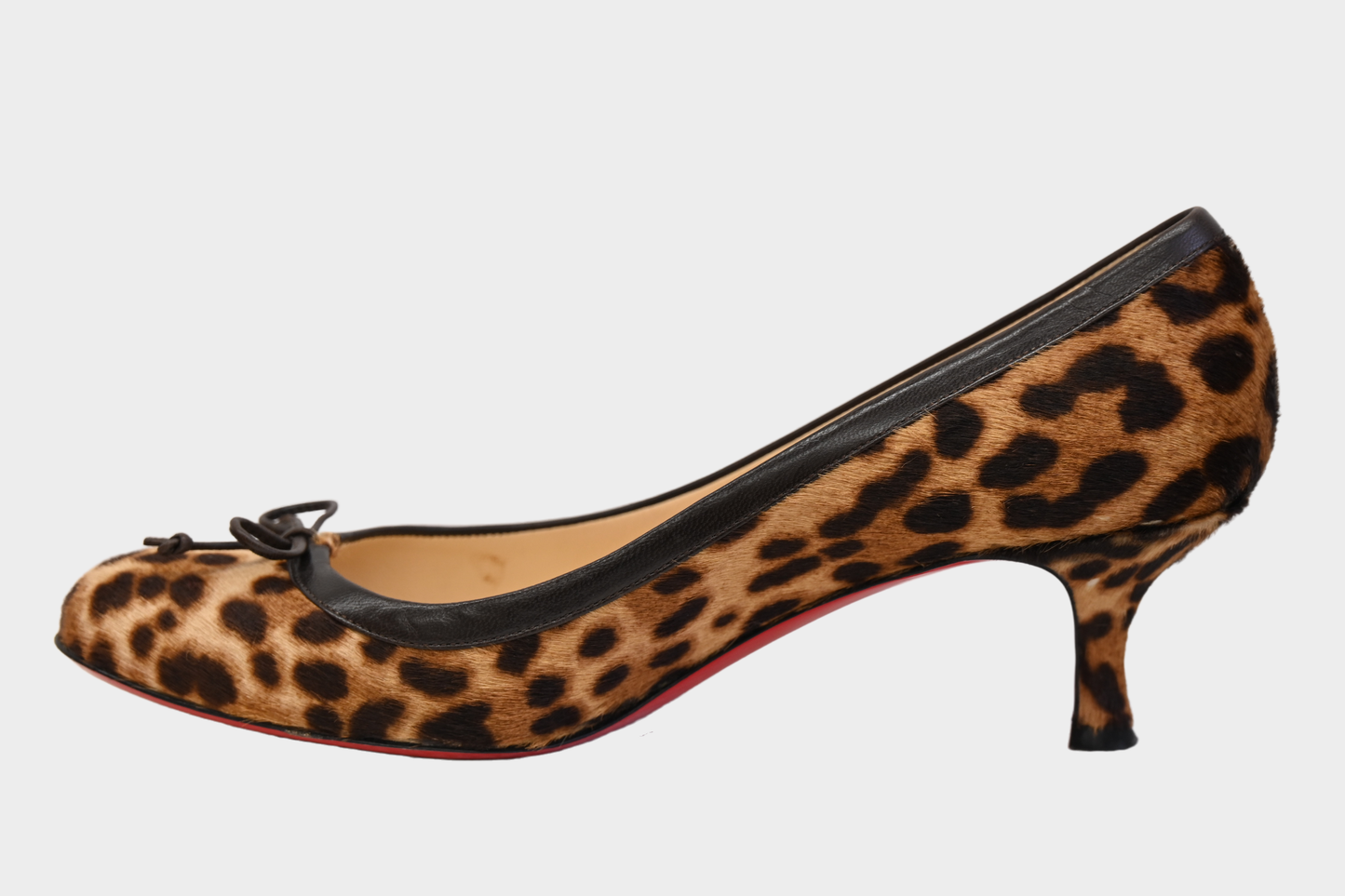 Christian Louboutin Leopard Pony Hair Heels