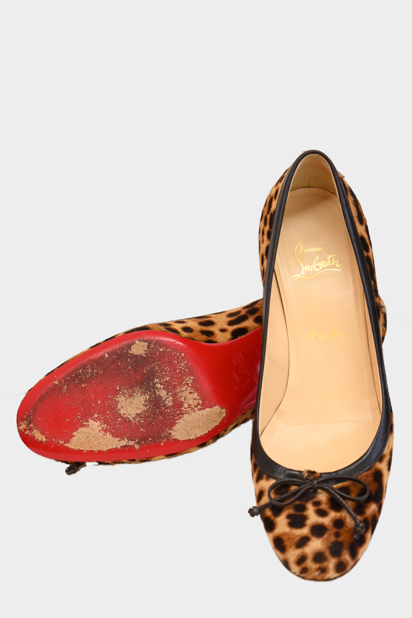 Christian Louboutin Leopard Pony Hair Heels