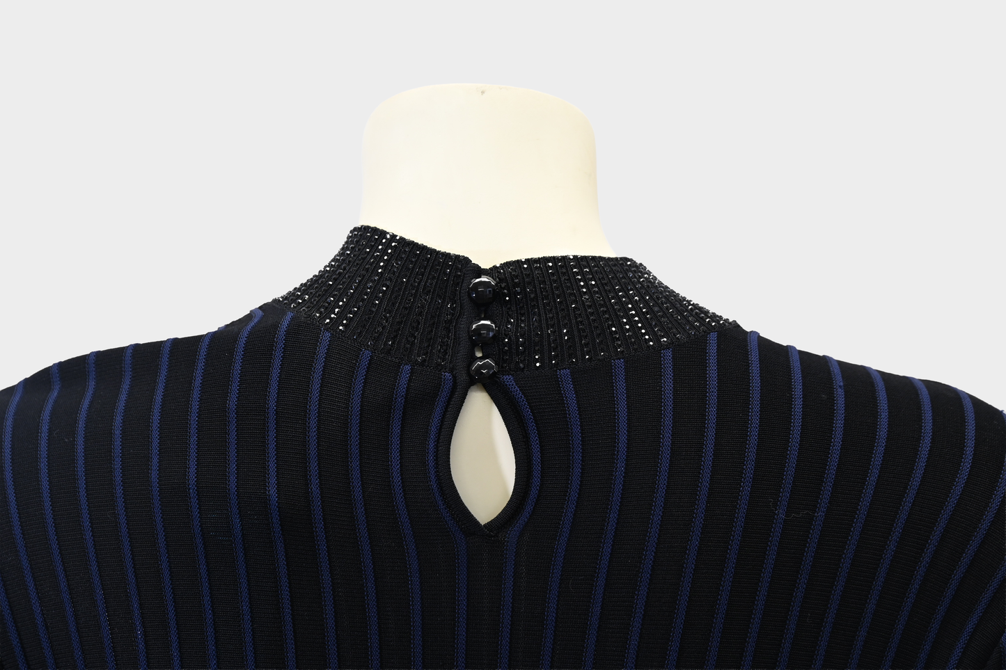 Giorgio Armani Navy Striped Dress