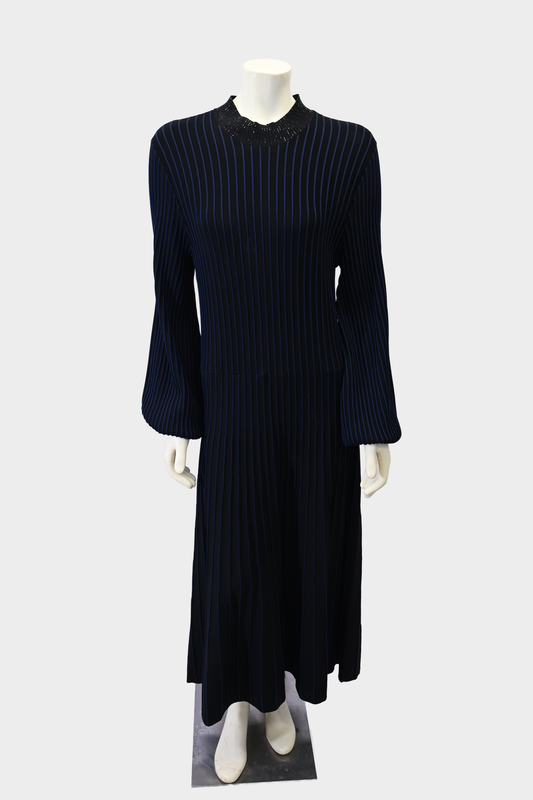 Giorgio Armani Navy Striped Dress