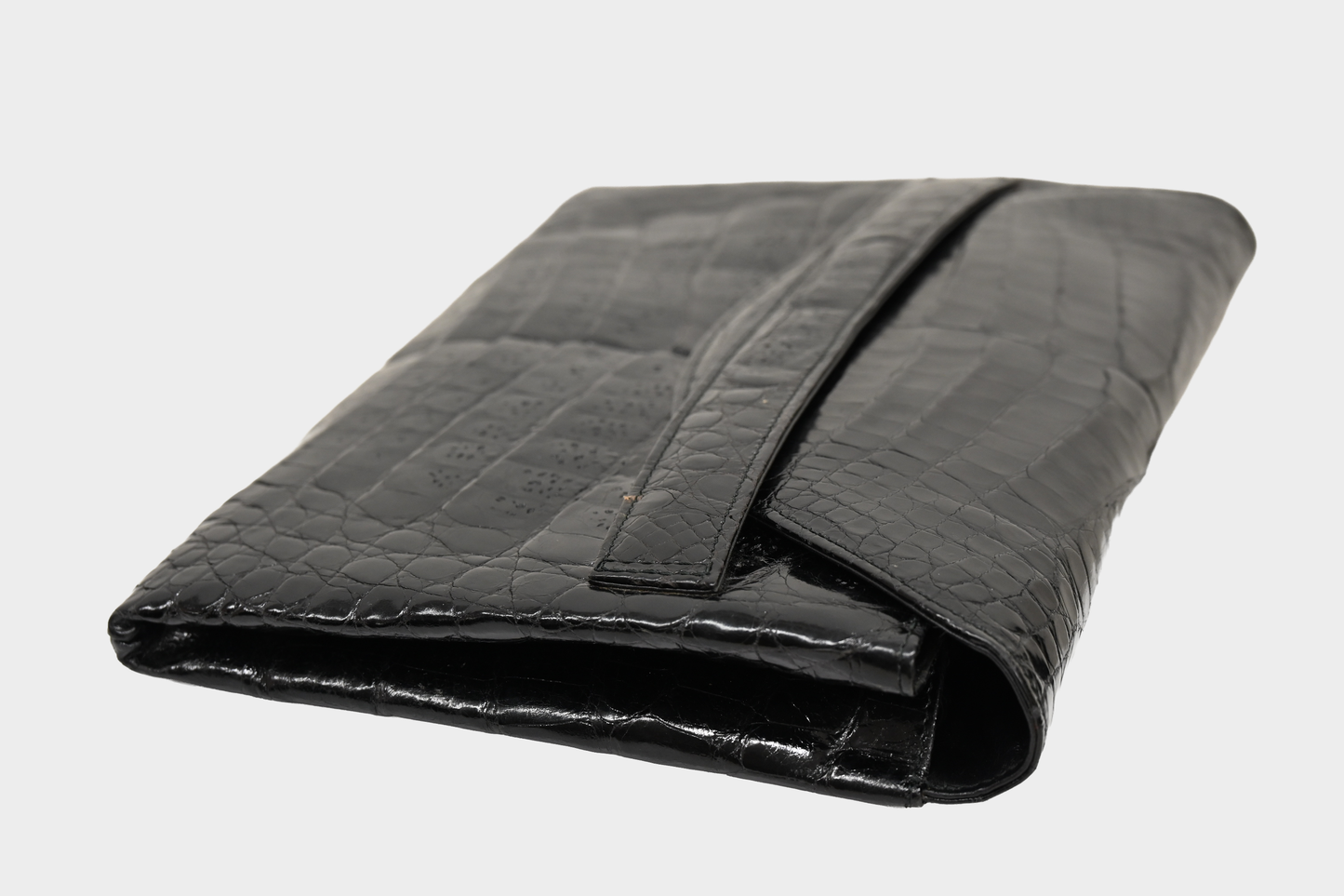 Marshall Fields Exotic Leather Clutch
