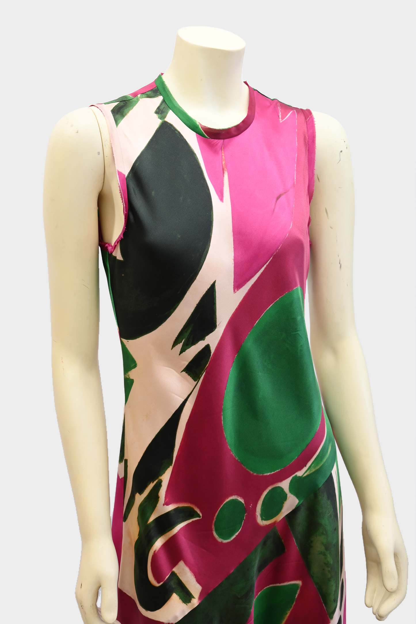 Ulla Johnson Gaea Palingenesis Runway Opening Look Silk Dress