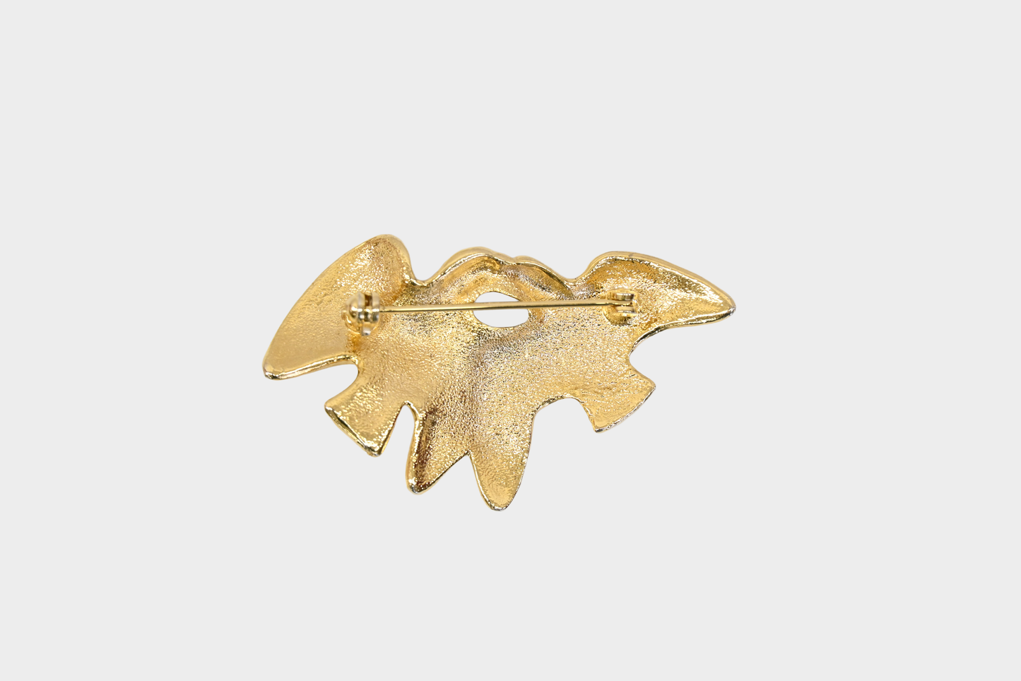 Vintage Gold Tone Dove Brooch Pin