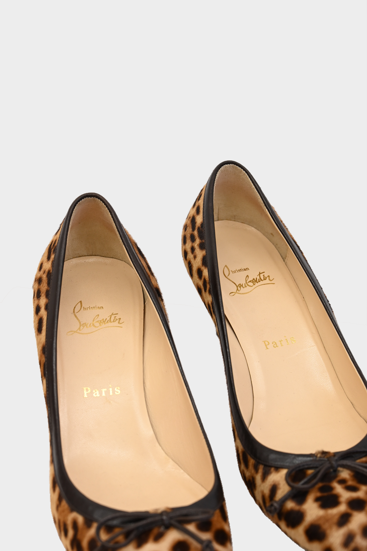 Christian Louboutin Leopard Pony Hair Heels