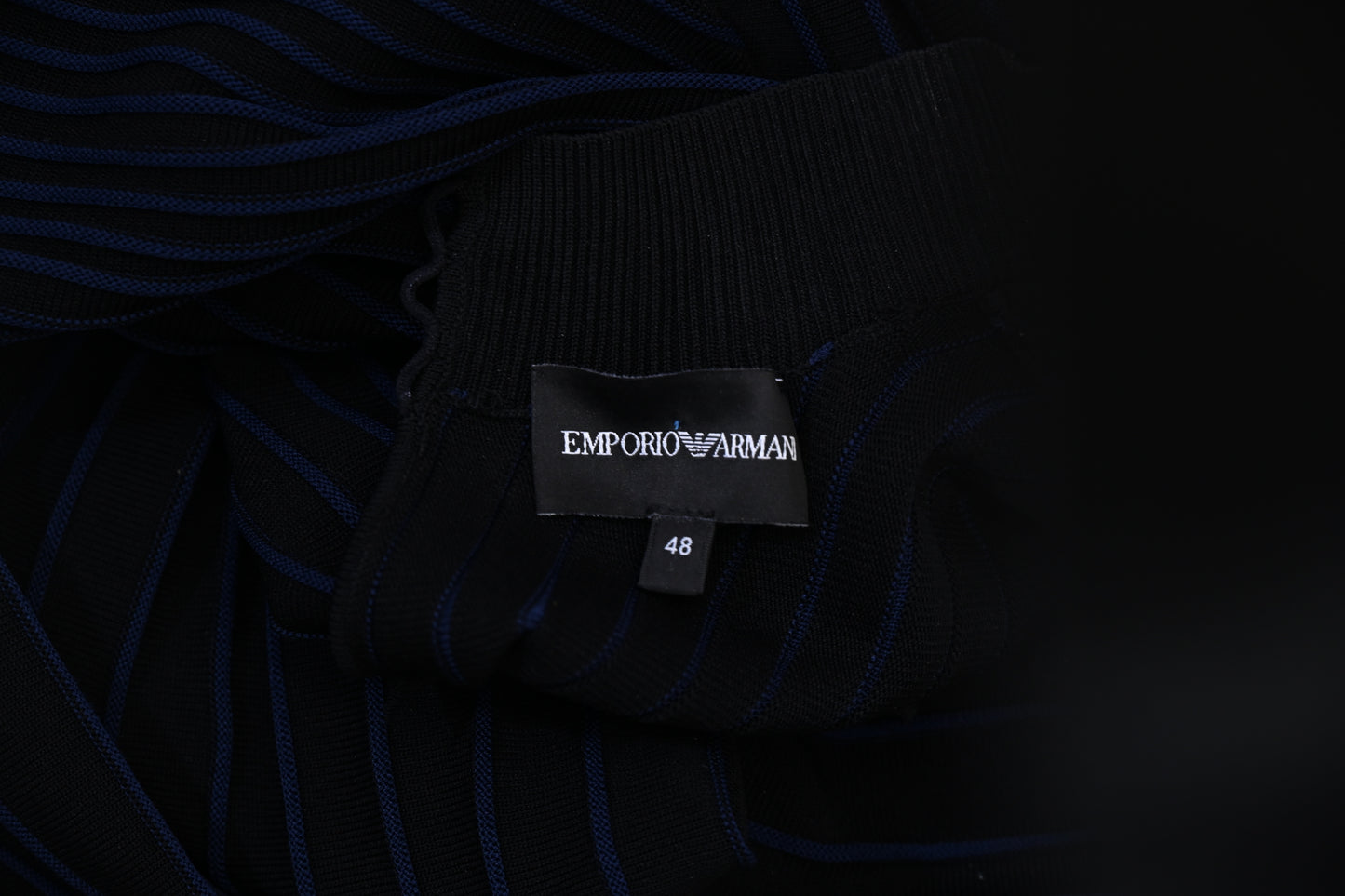 Giorgio Armani Navy Striped Dress