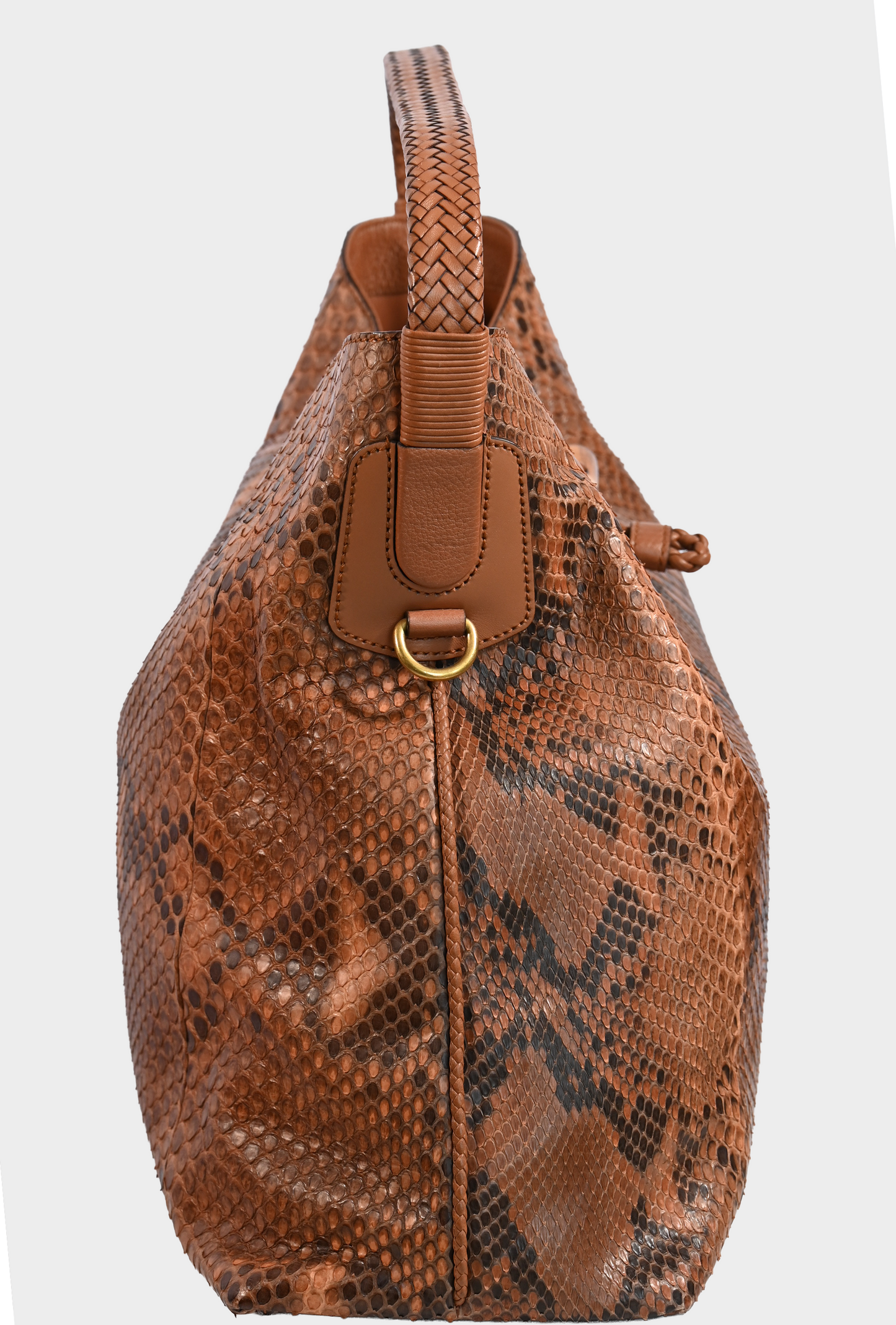 Gucci Python Bamboo Tote Bag