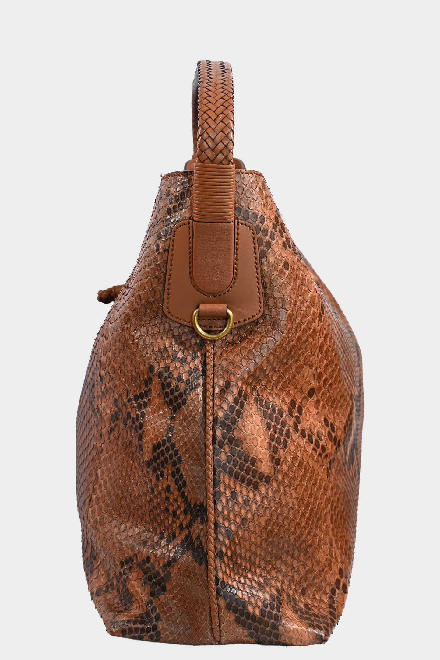 Gucci Python Bamboo Tote Bag