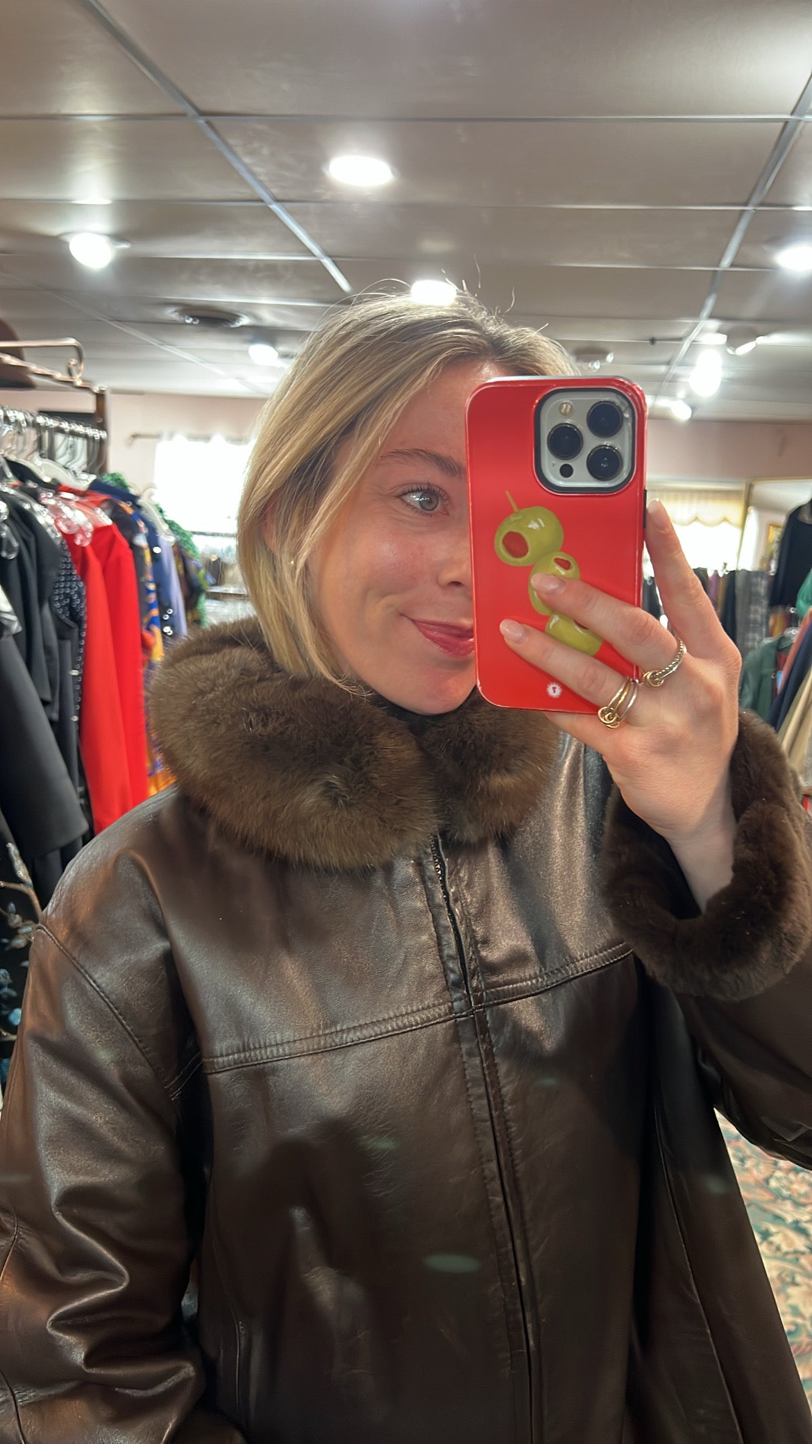 Mink & Leather Jacket