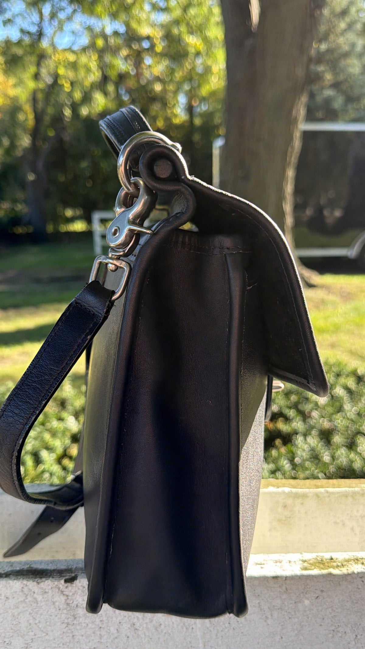 Vintage Coach Willis 9927 Black Leather Bag