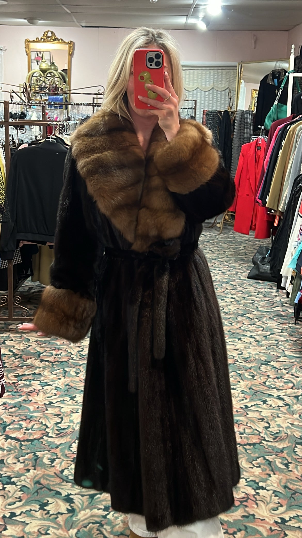 Mink and Sable Fur Coat