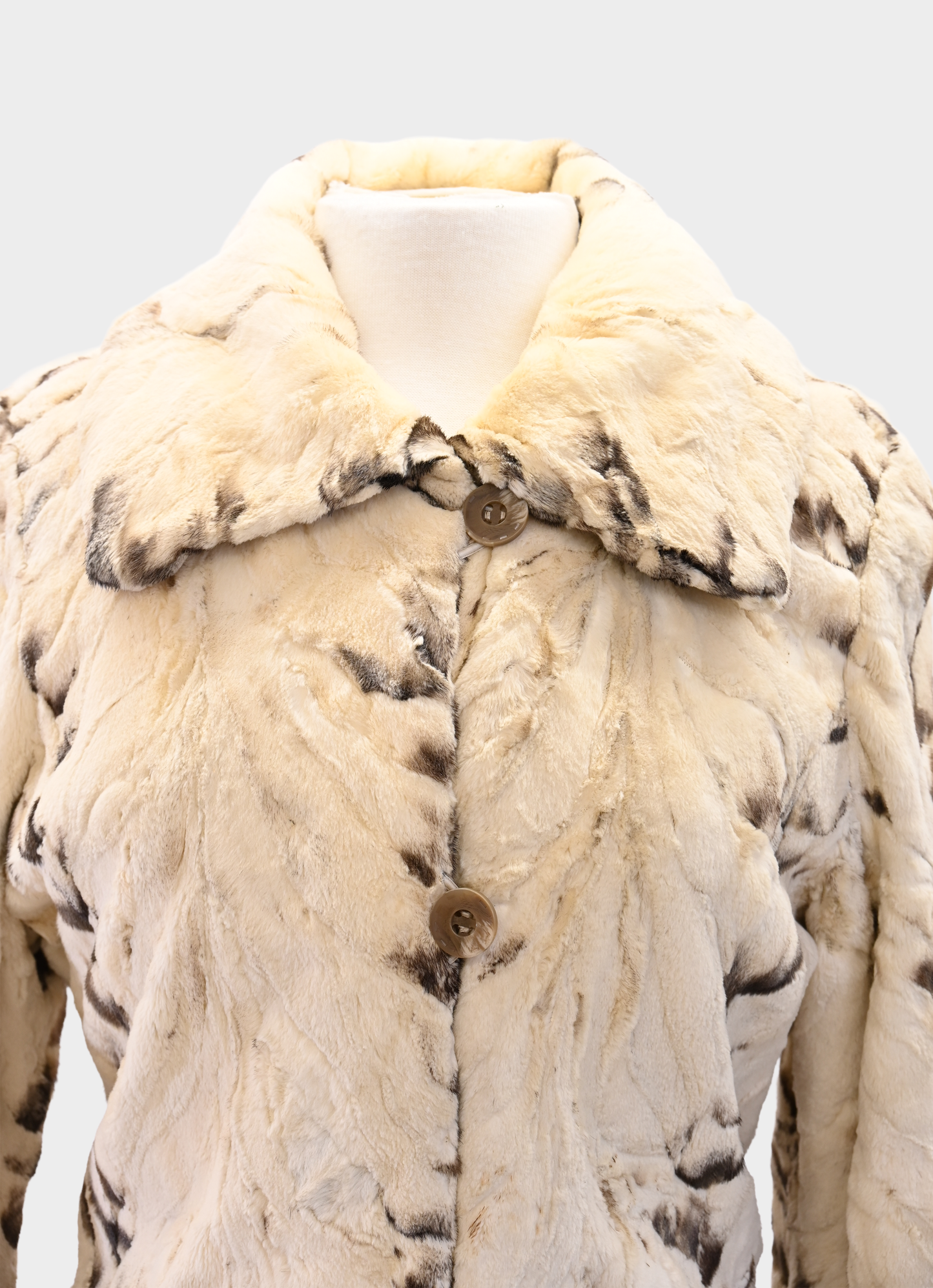 Two-Tone Sheared Mink Jacket
