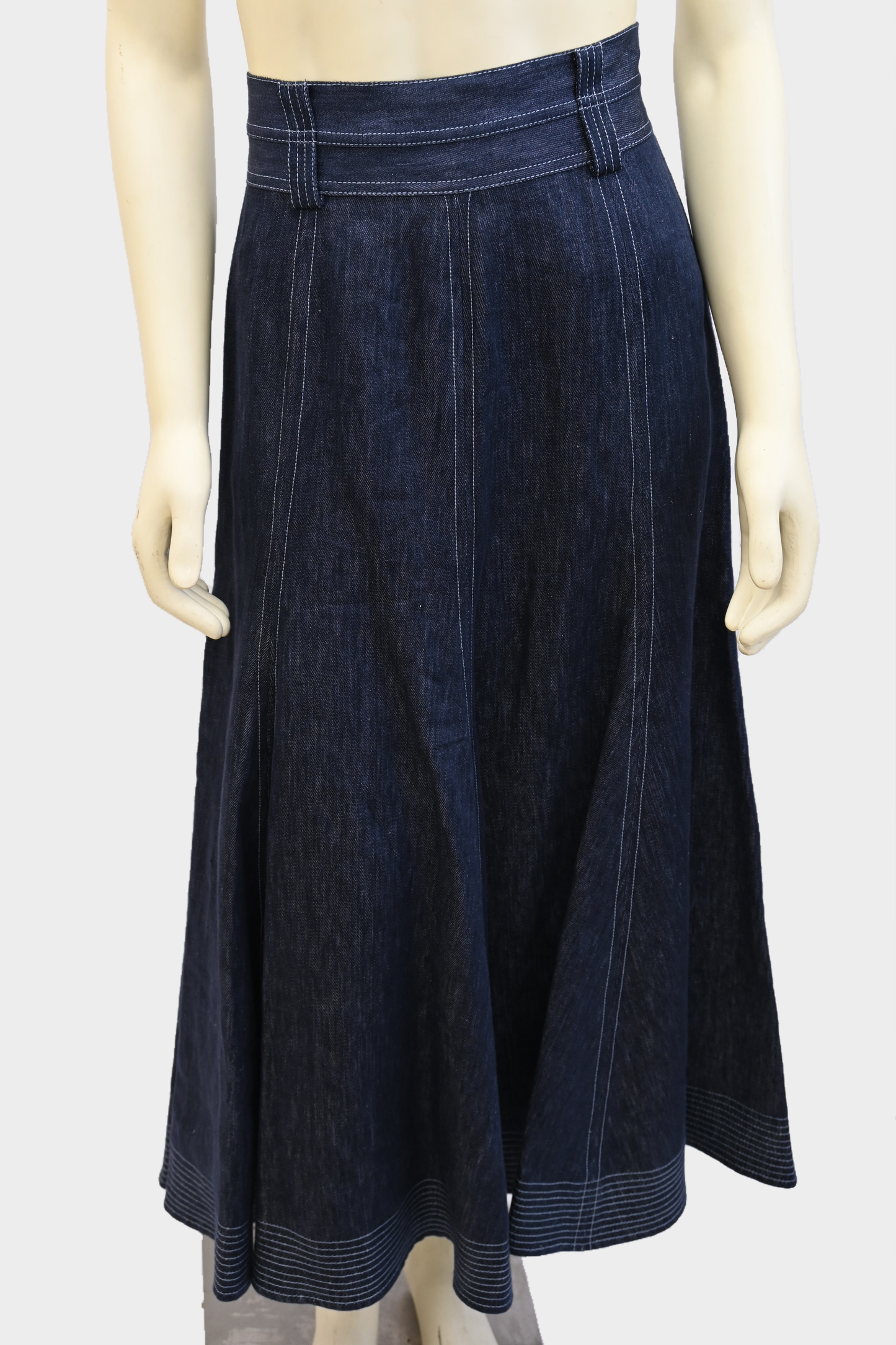 Gabriela Hearst Linen Midi Skirt