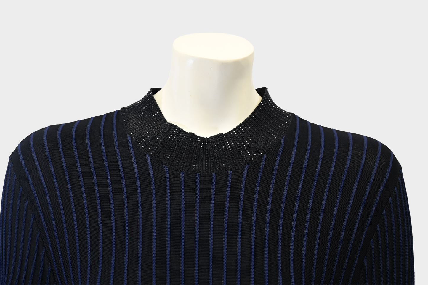Giorgio Armani Navy Striped Dress