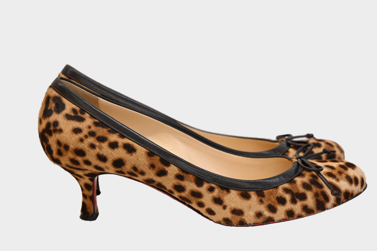 Christian Louboutin Leopard Pony Hair Heels