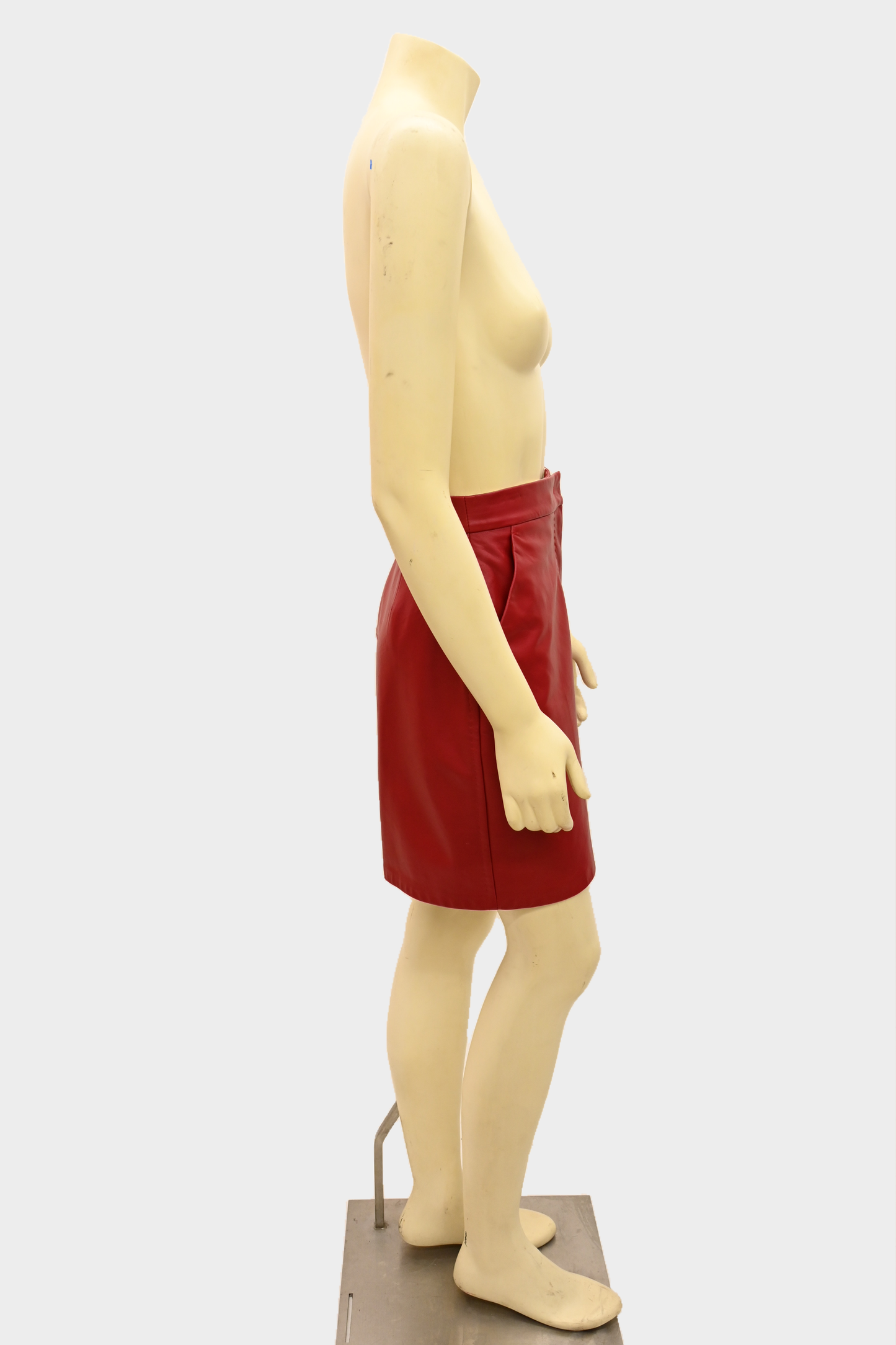 Max Mara 'Lacuna' Lamb Leather Bermuda Shorts