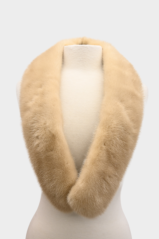 Vintage Champagne Mink Fur Collar