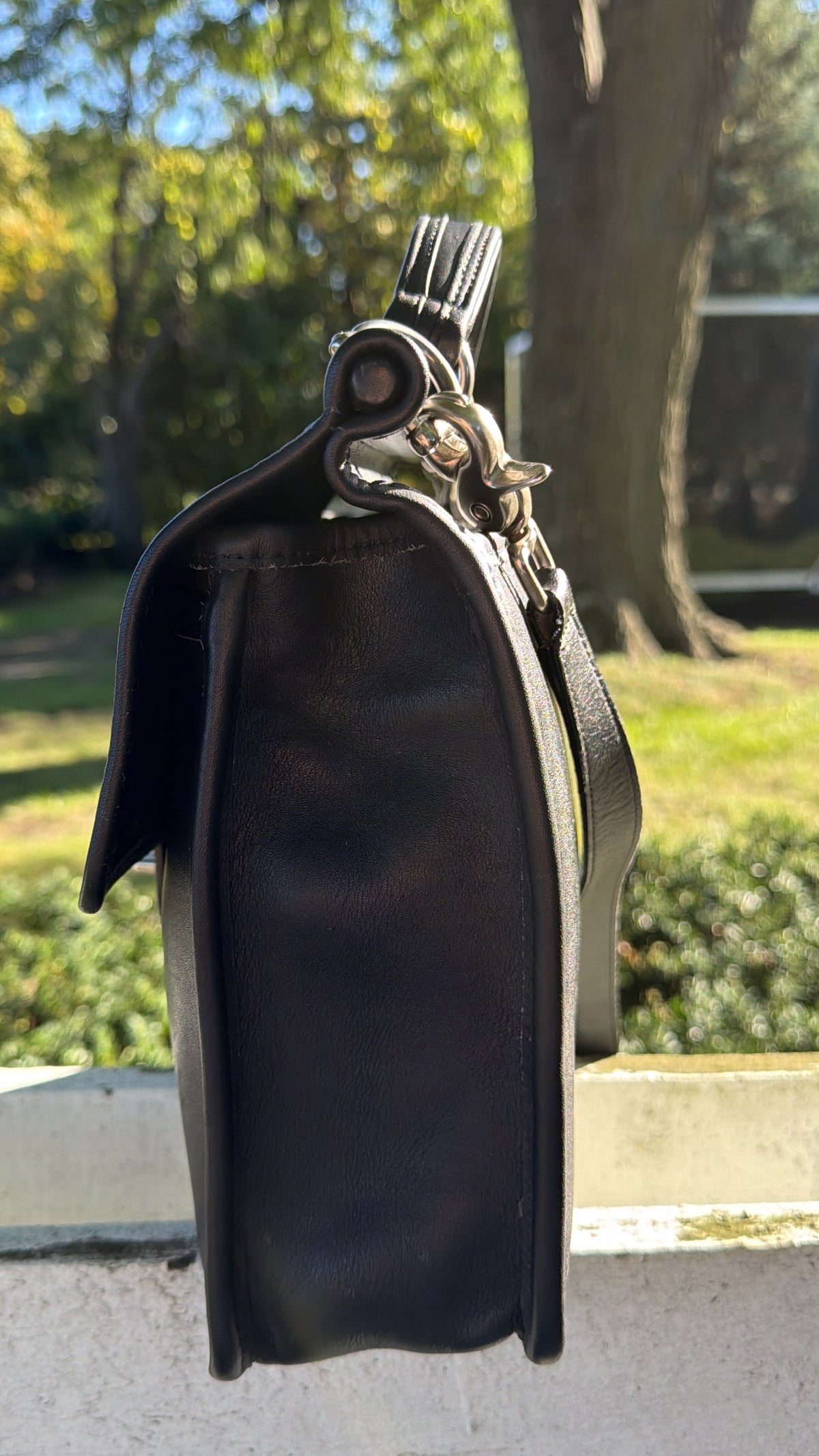 Vintage Coach Willis 9927 Black Leather Bag