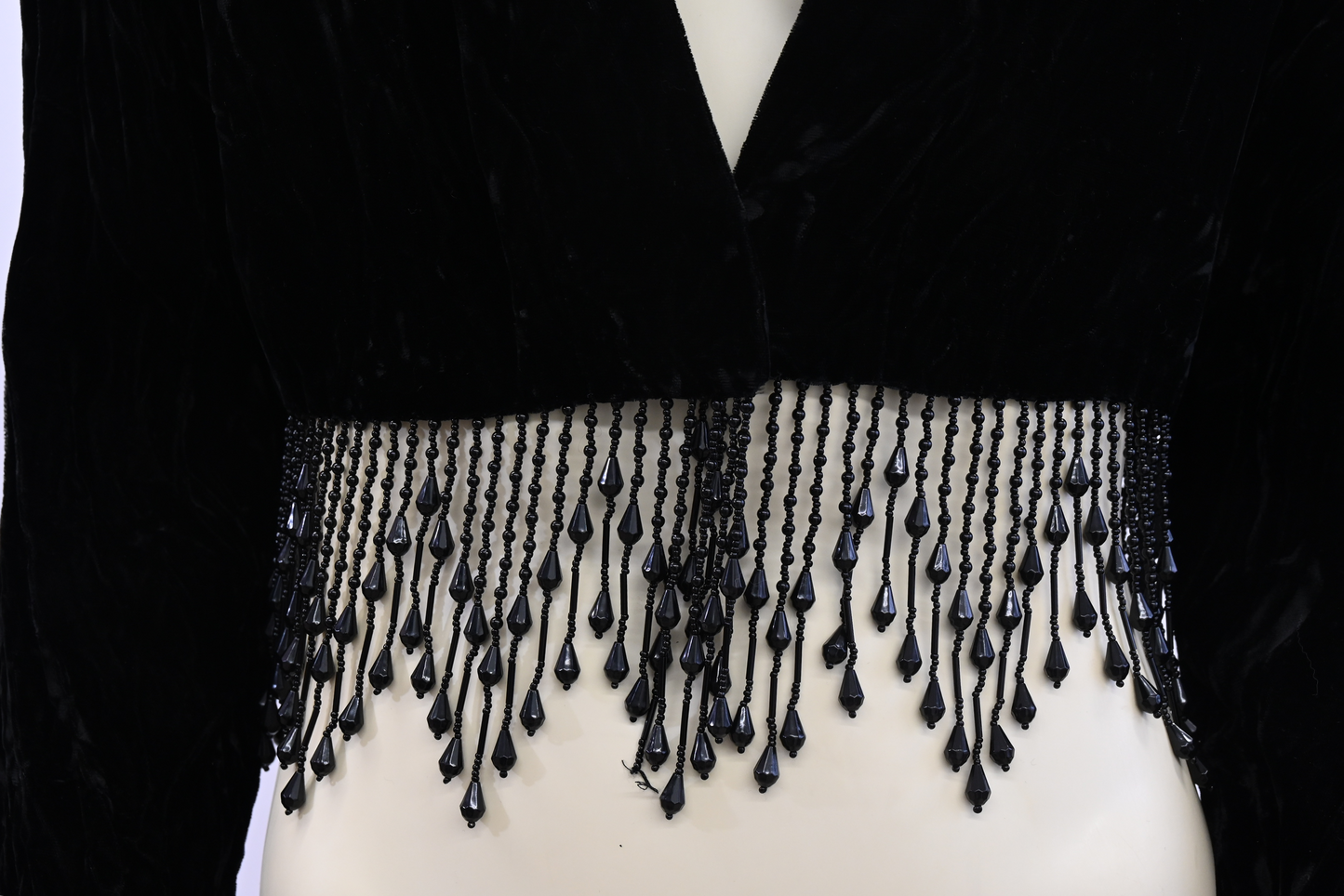 Vintage Velvet Beaded Evening Jacket