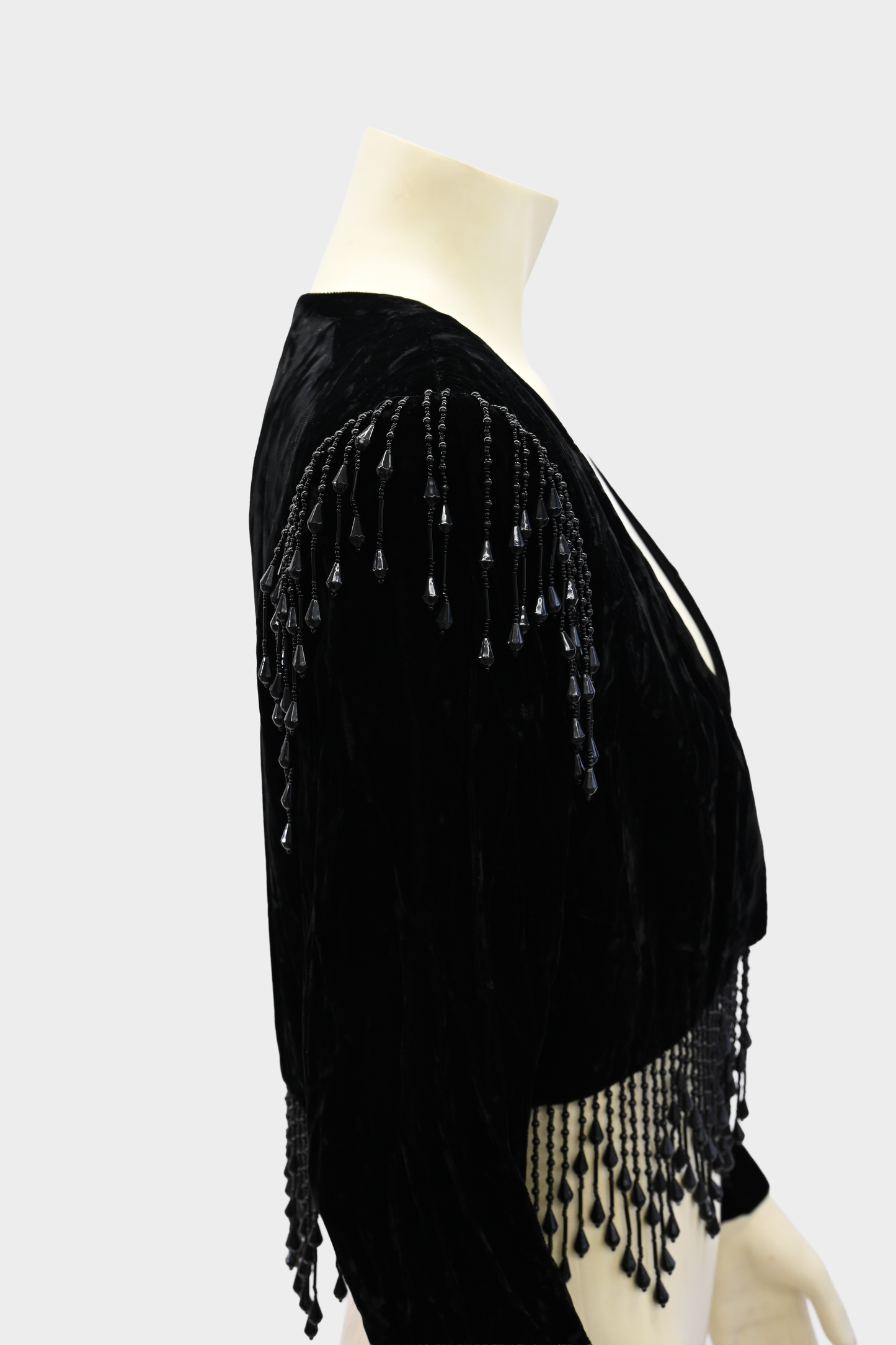 Vintage Velvet Beaded Evening Jacket