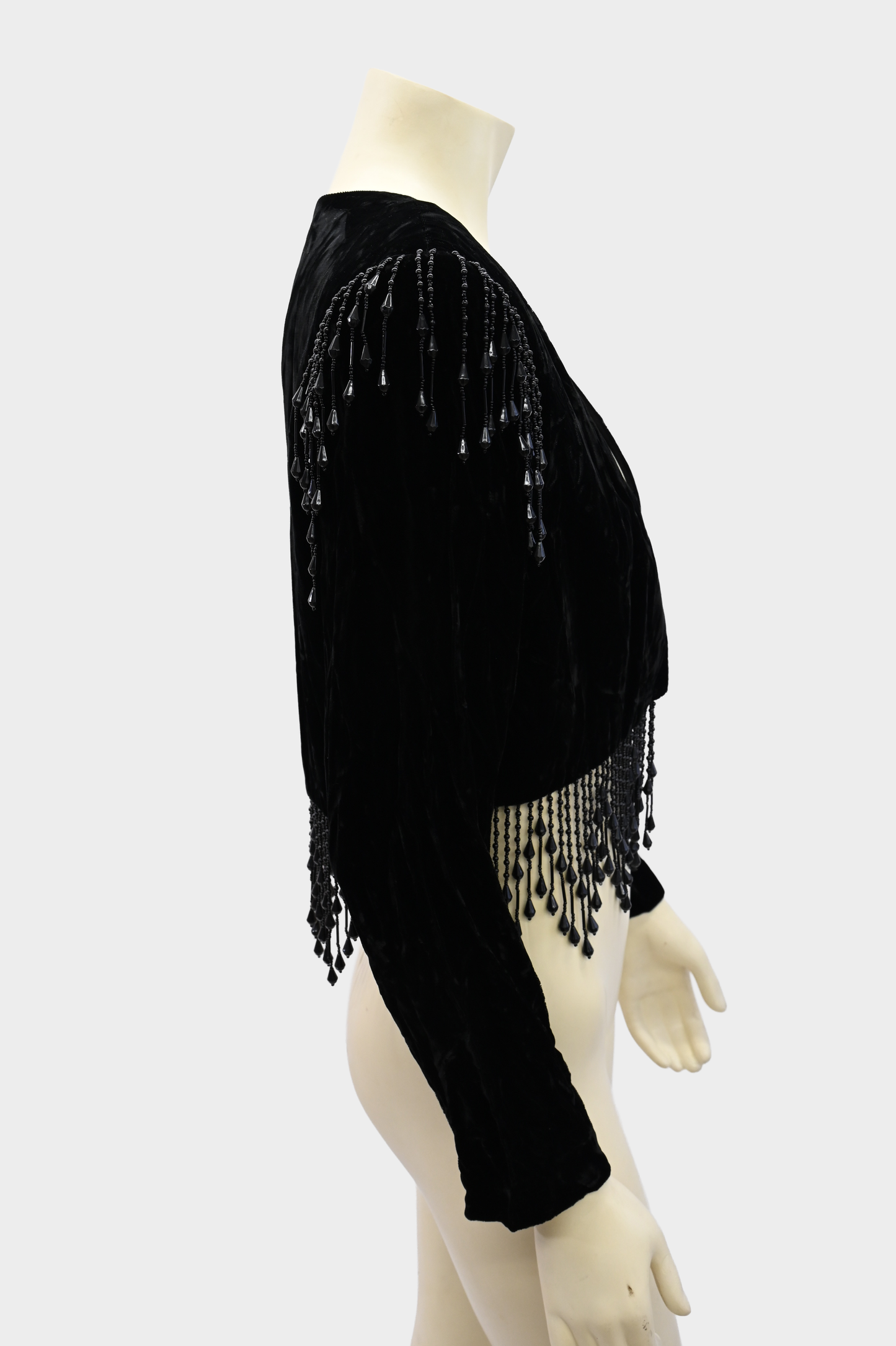 Vintage Velvet Beaded Evening Jacket