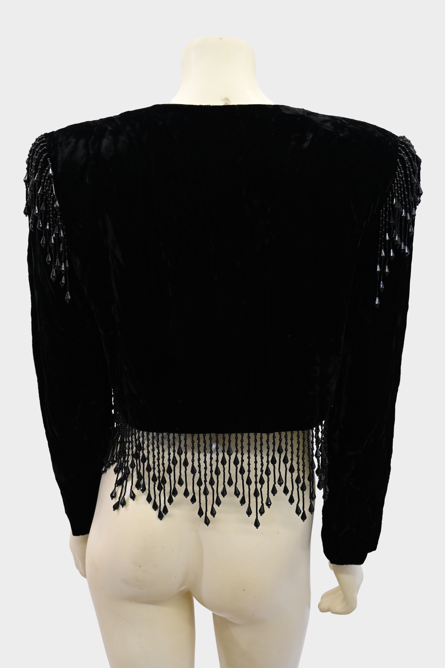 Vintage Velvet Beaded Evening Jacket